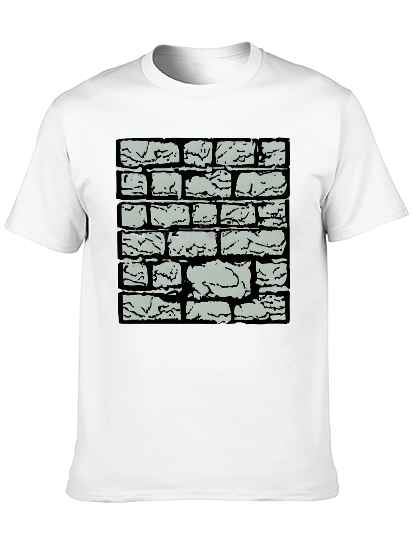 Brick Wall Graphic Tee - Cool Casual Style