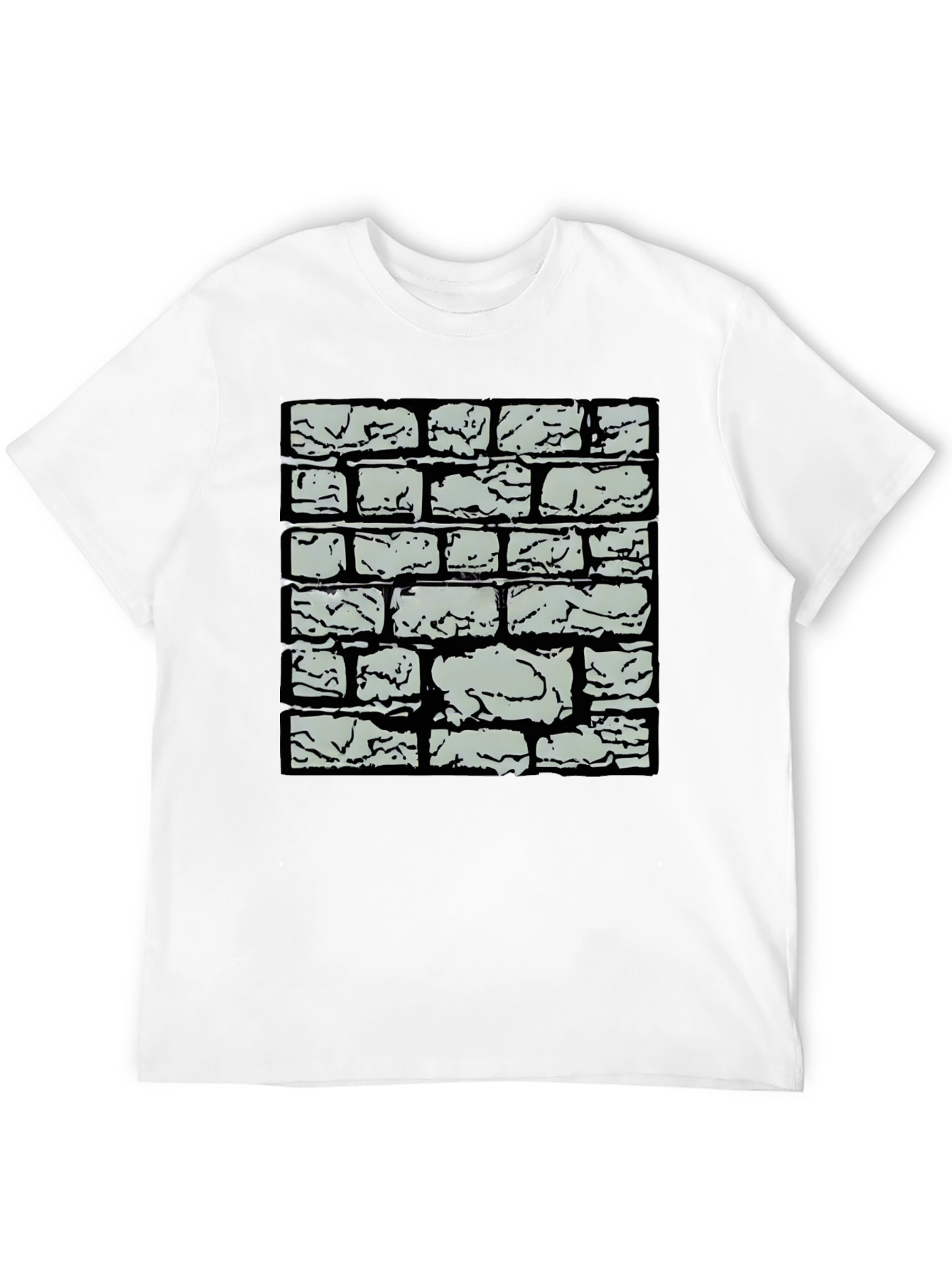 Brick Wall Graphic Tee - Cool Casual Style