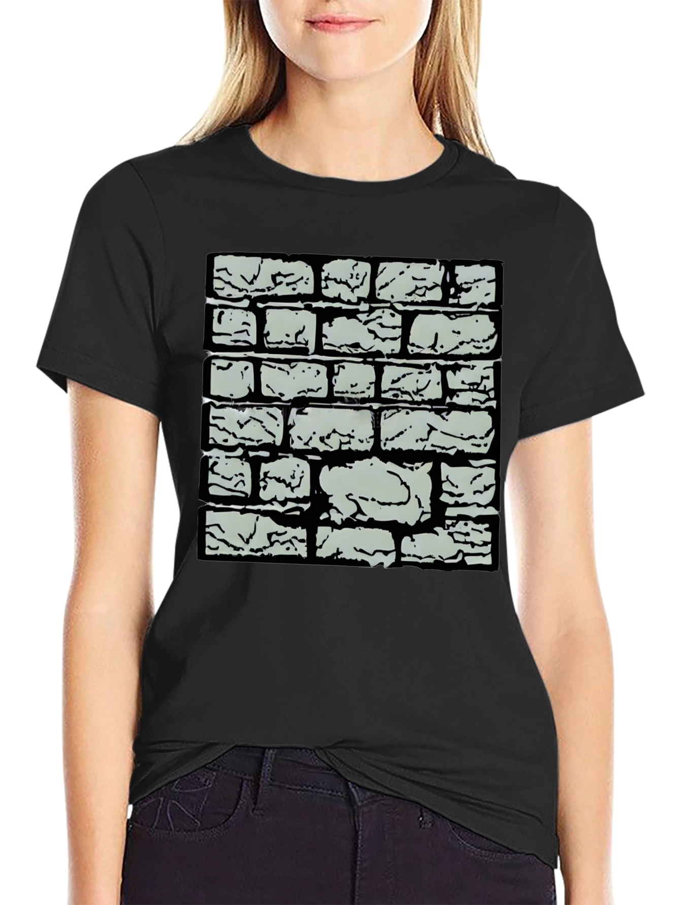 Brick Wall Graphic Tee - Cool Casual Style