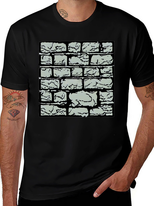 Brick Wall Graphic Tee - Cool Casual Style