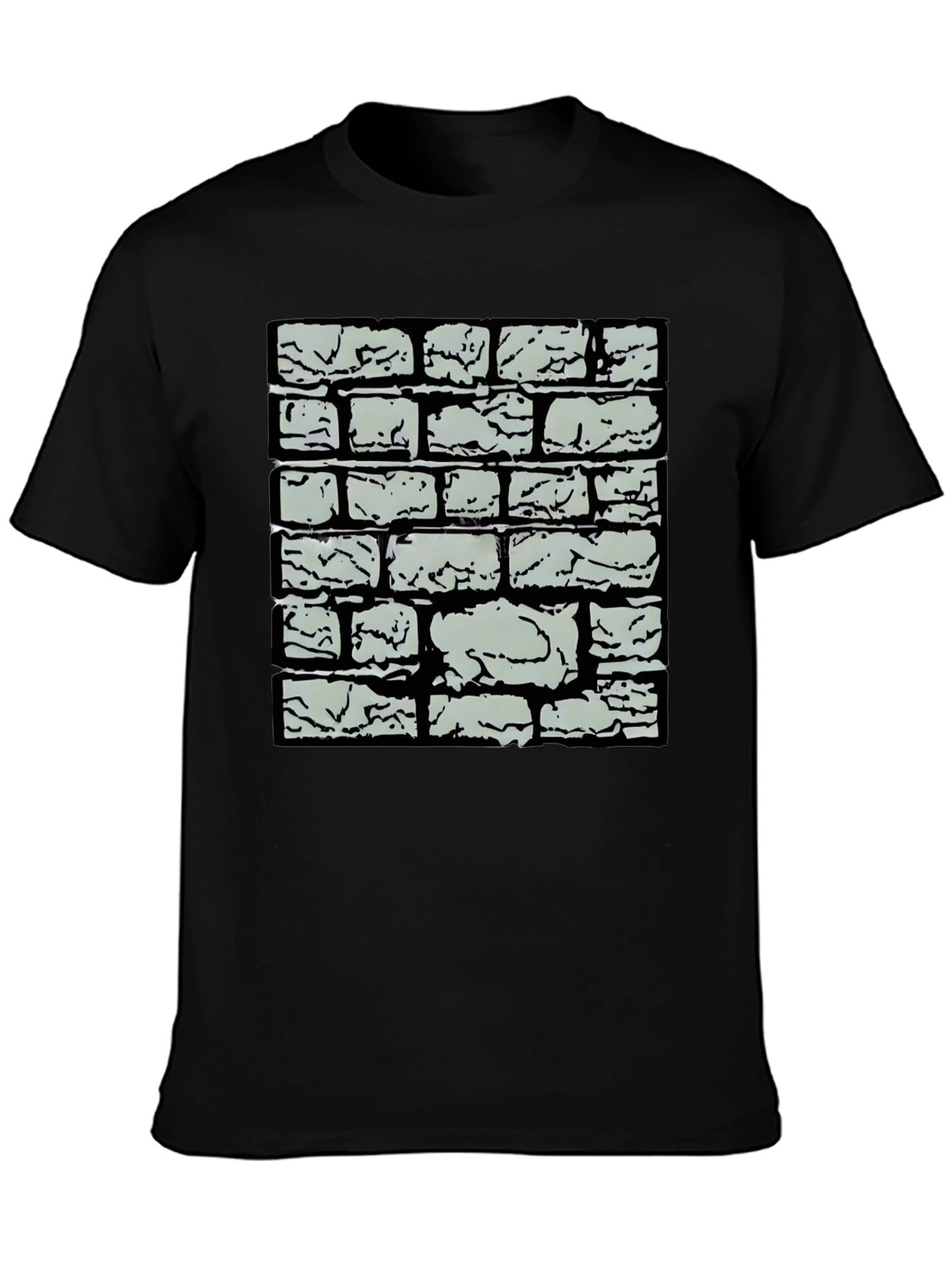 Brick Wall Graphic Tee - Cool Casual Style