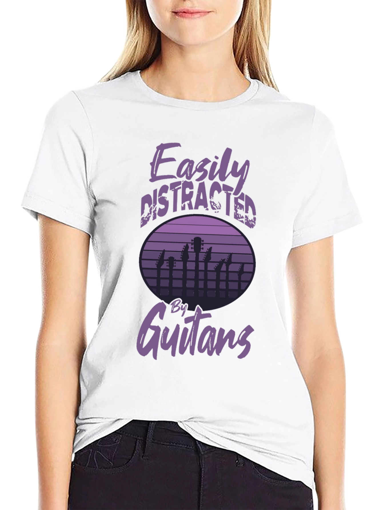 Easily Distracted by Guitars Graphic Tee