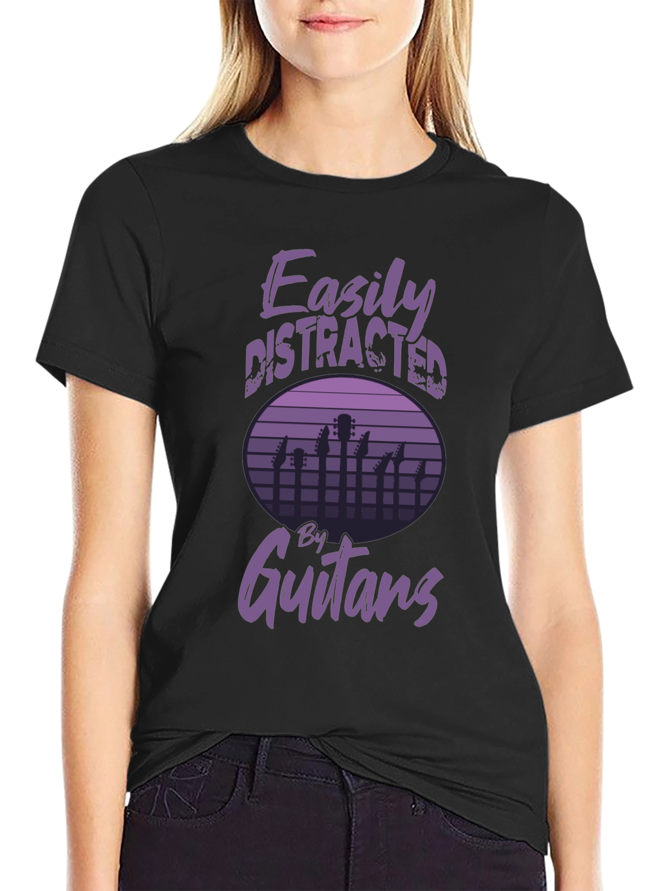 Easily Distracted by Guitars Graphic Tee
