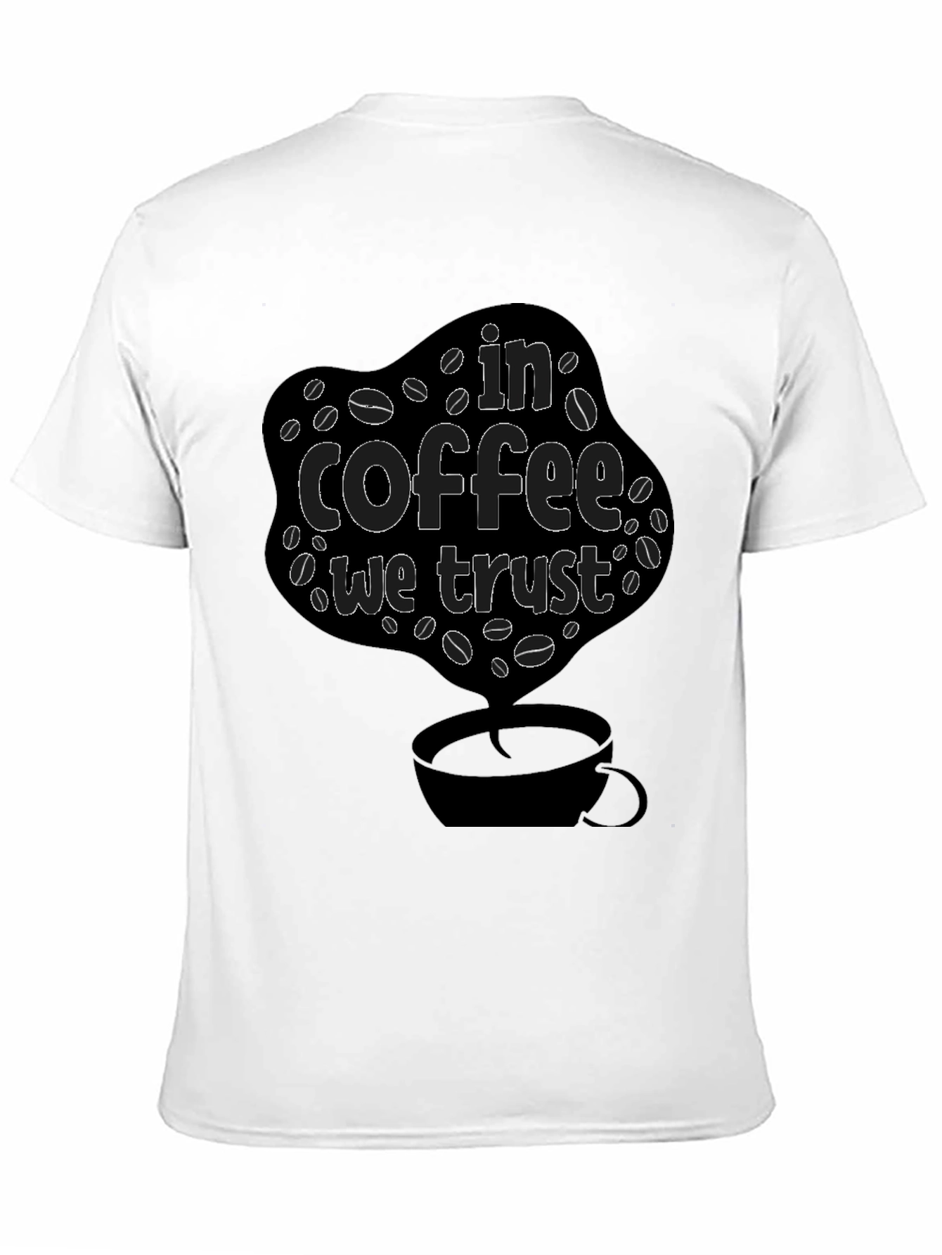 In Coffee We Trust Black T-Shirt