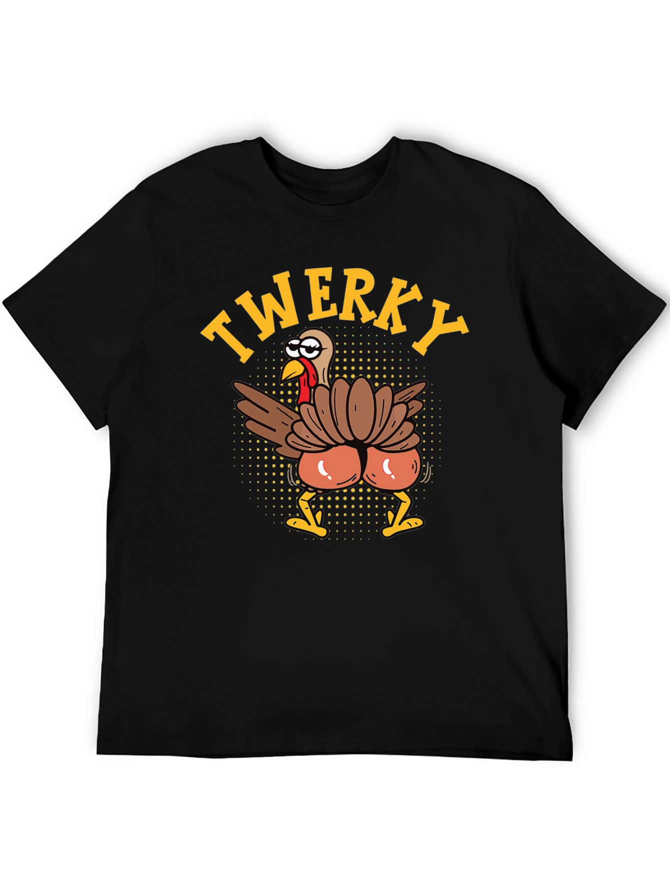 Funny Twerky Turkey Thanksgiving Graphic Tee