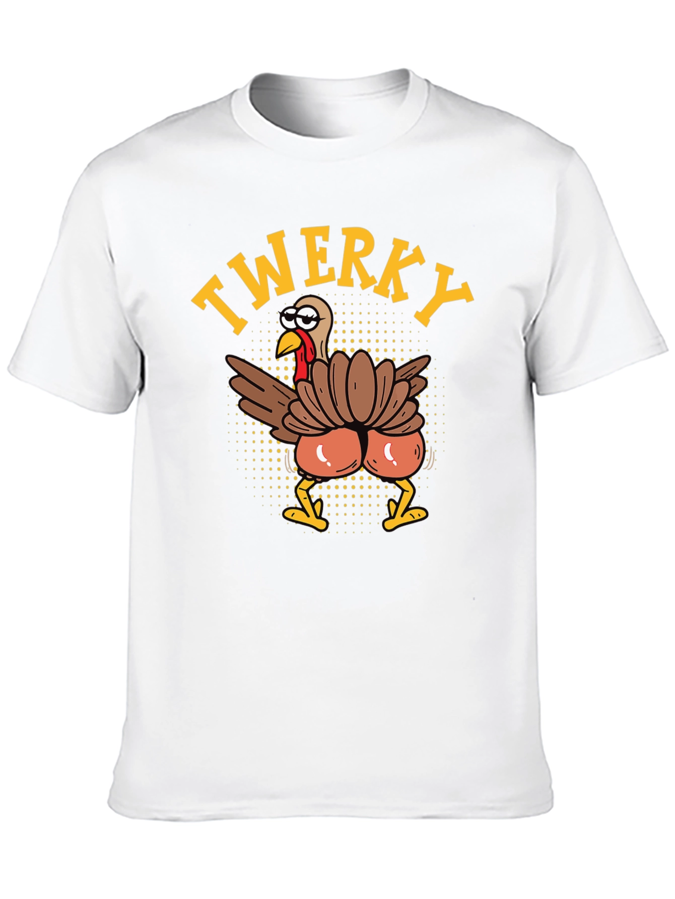 Funny Twerky Turkey Thanksgiving Graphic Tee