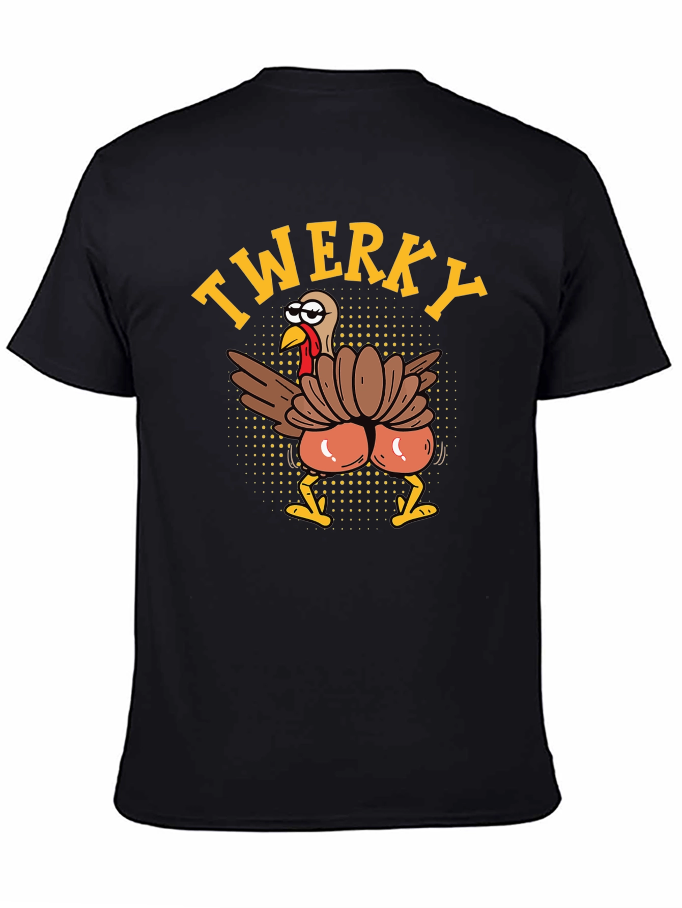 Funny Twerky Turkey Thanksgiving Graphic Tee