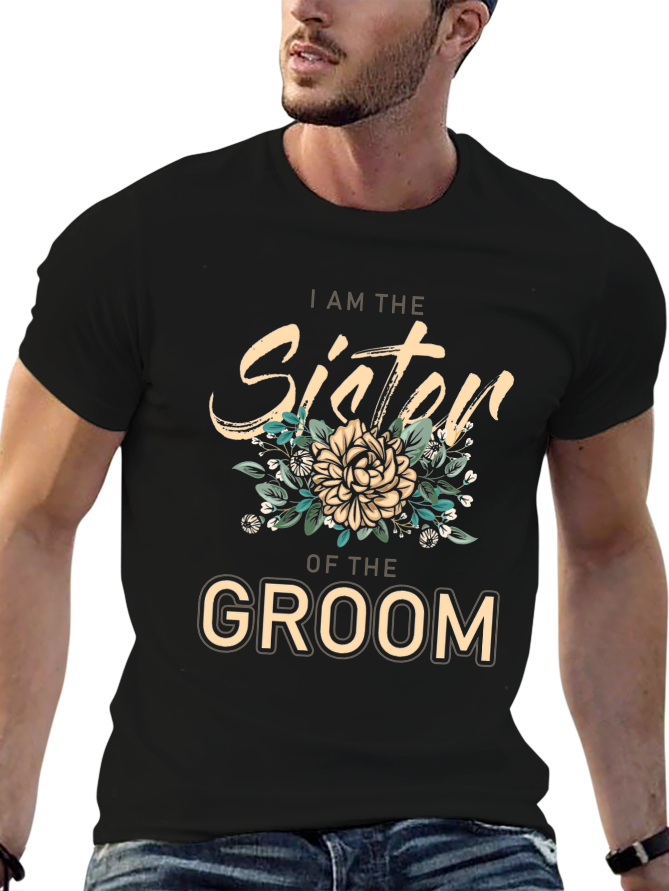 Sister of the Groom Wedding T-Shirt