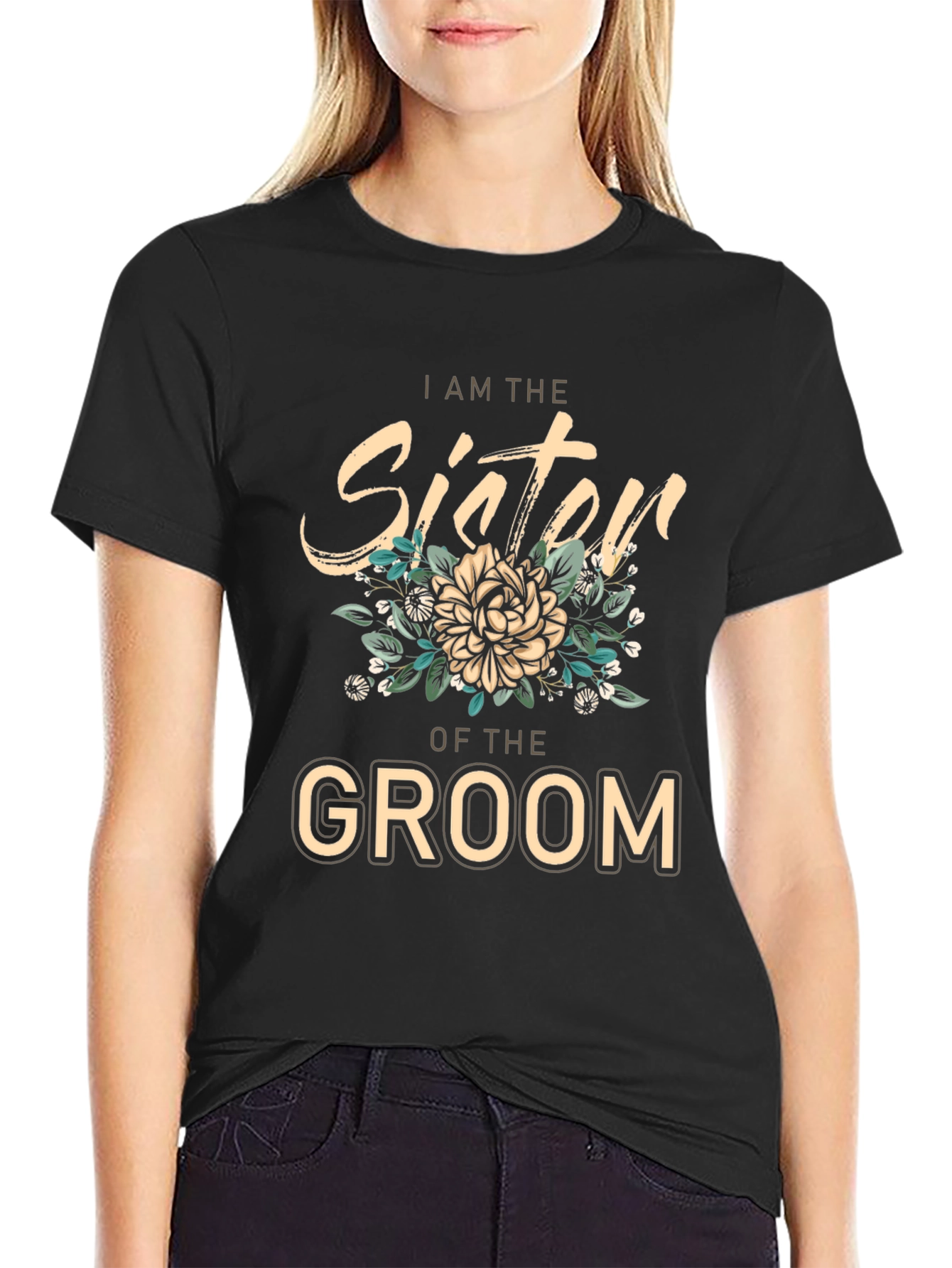 Sister of the Groom Wedding T-Shirt