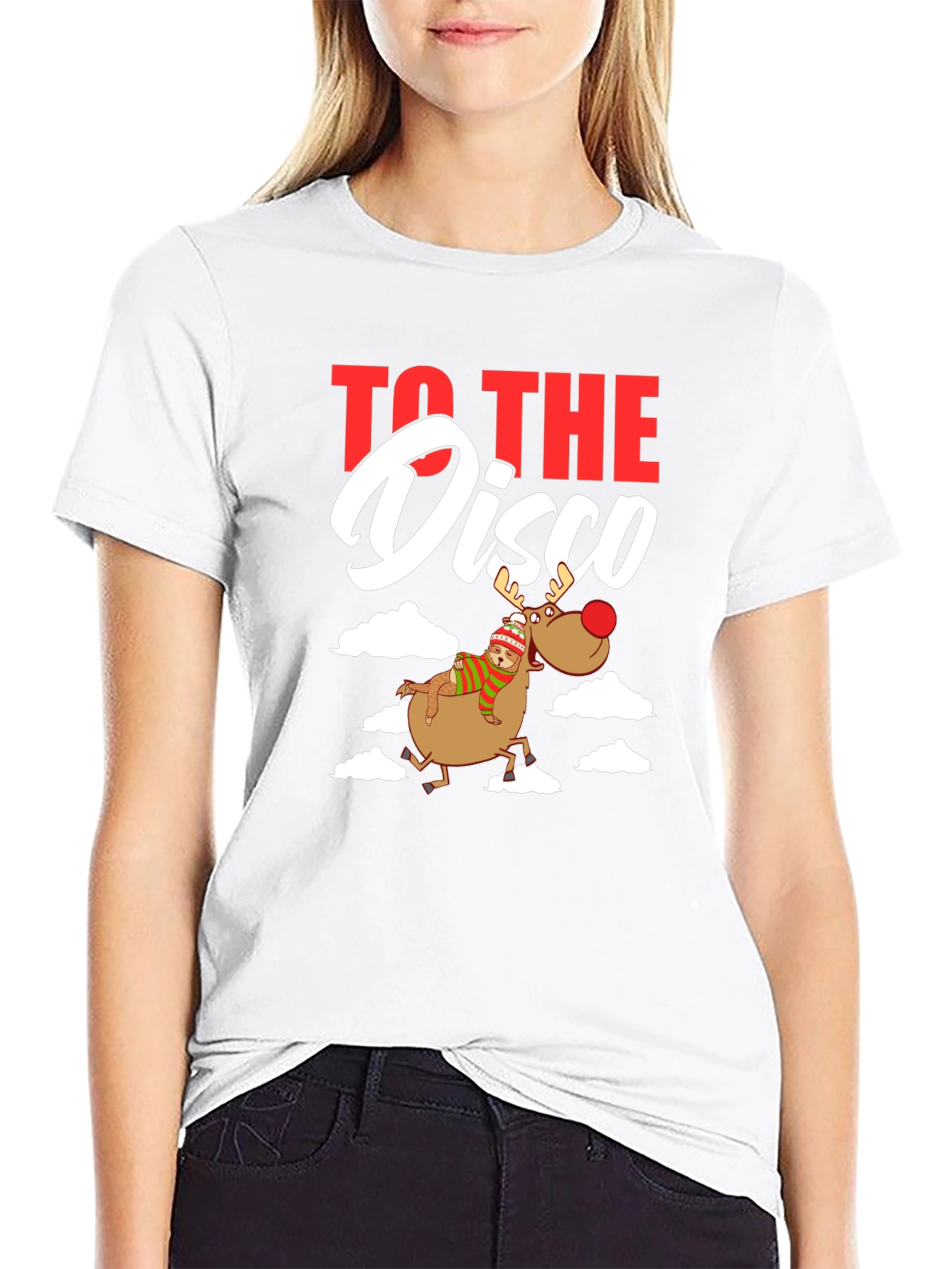 To the Disco Reindeer Graphic Tee