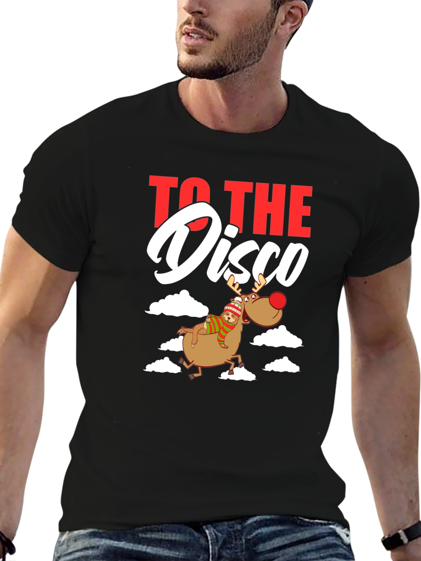 To the Disco Reindeer Graphic Tee