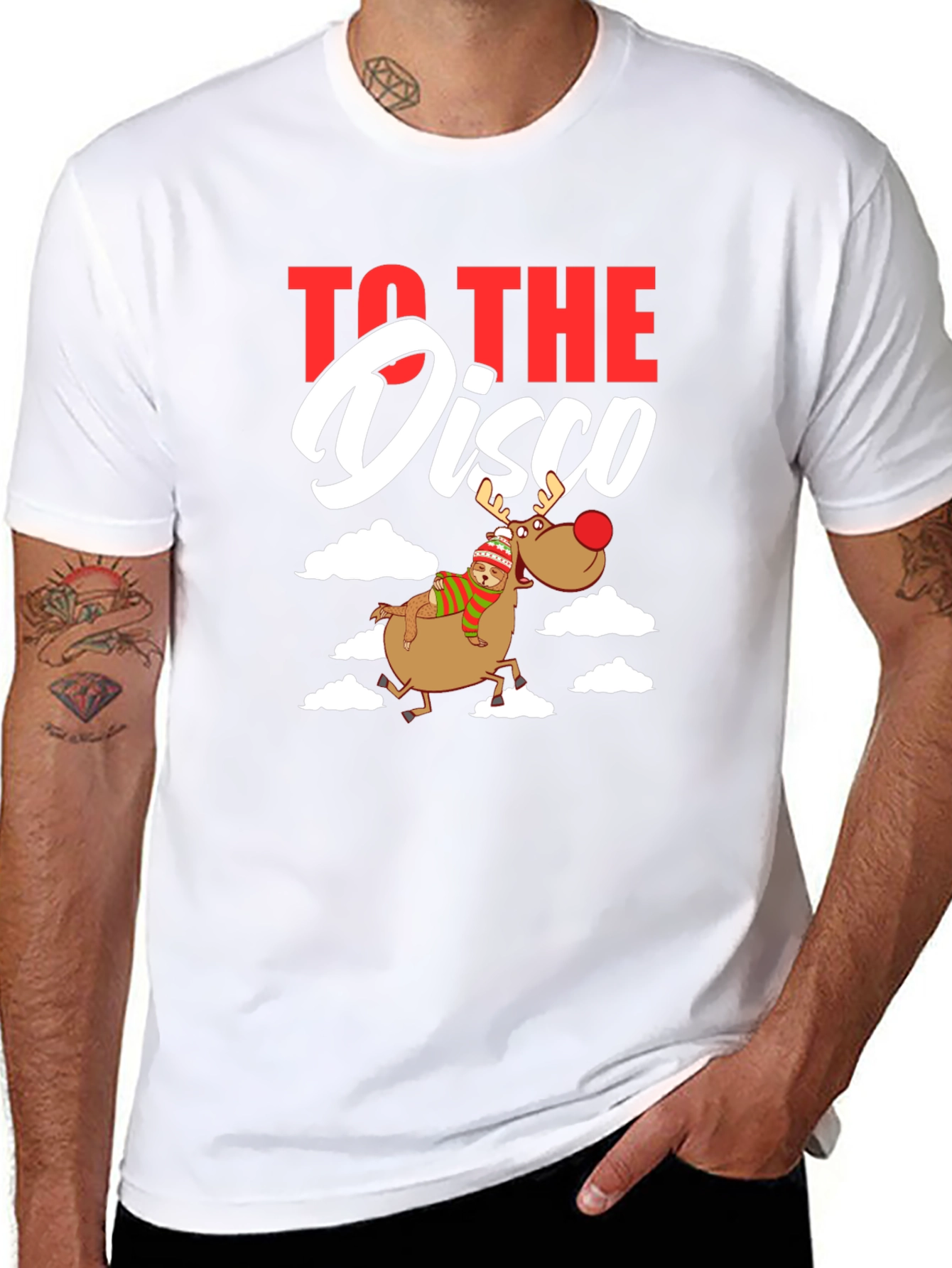 To the Disco Reindeer Graphic Tee