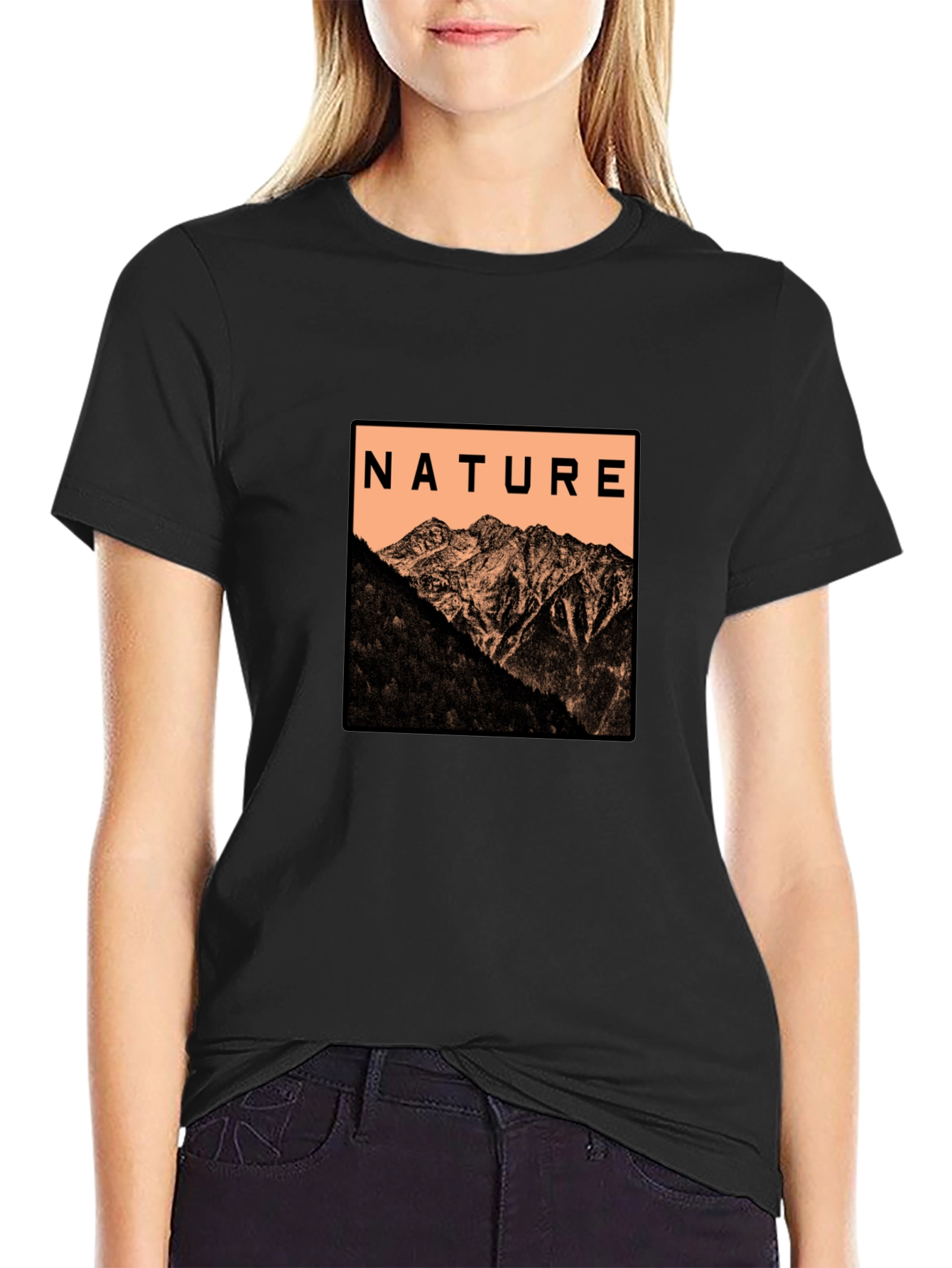 Nature Graphic Tee - Mountain Scene