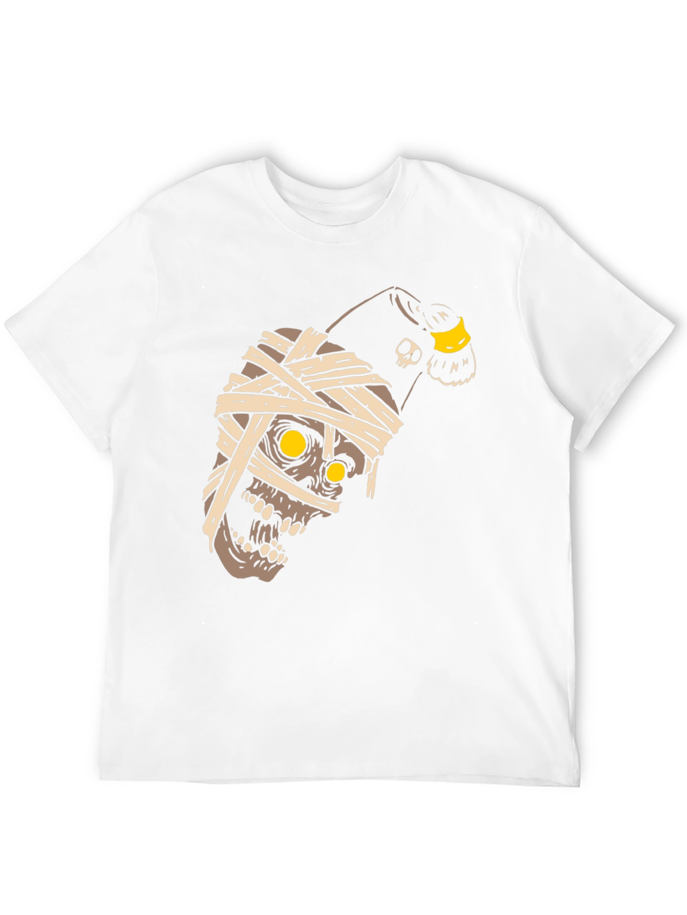 Mummy Skull T-Shirt - Halloween Graphic Tee
