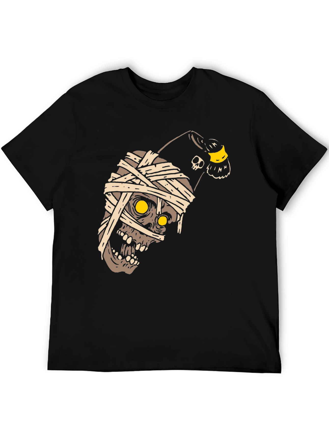 Mummy Skull T-Shirt - Halloween Graphic Tee