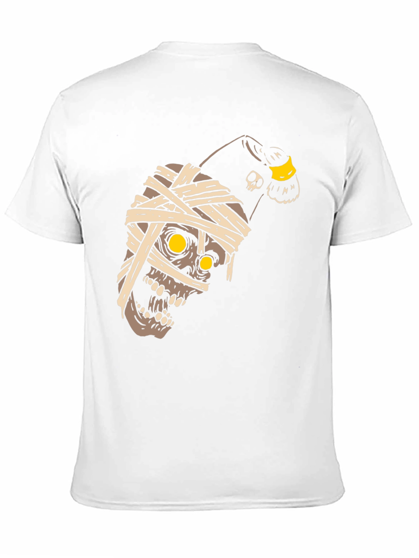 Mummy Skull T-Shirt - Halloween Graphic Tee