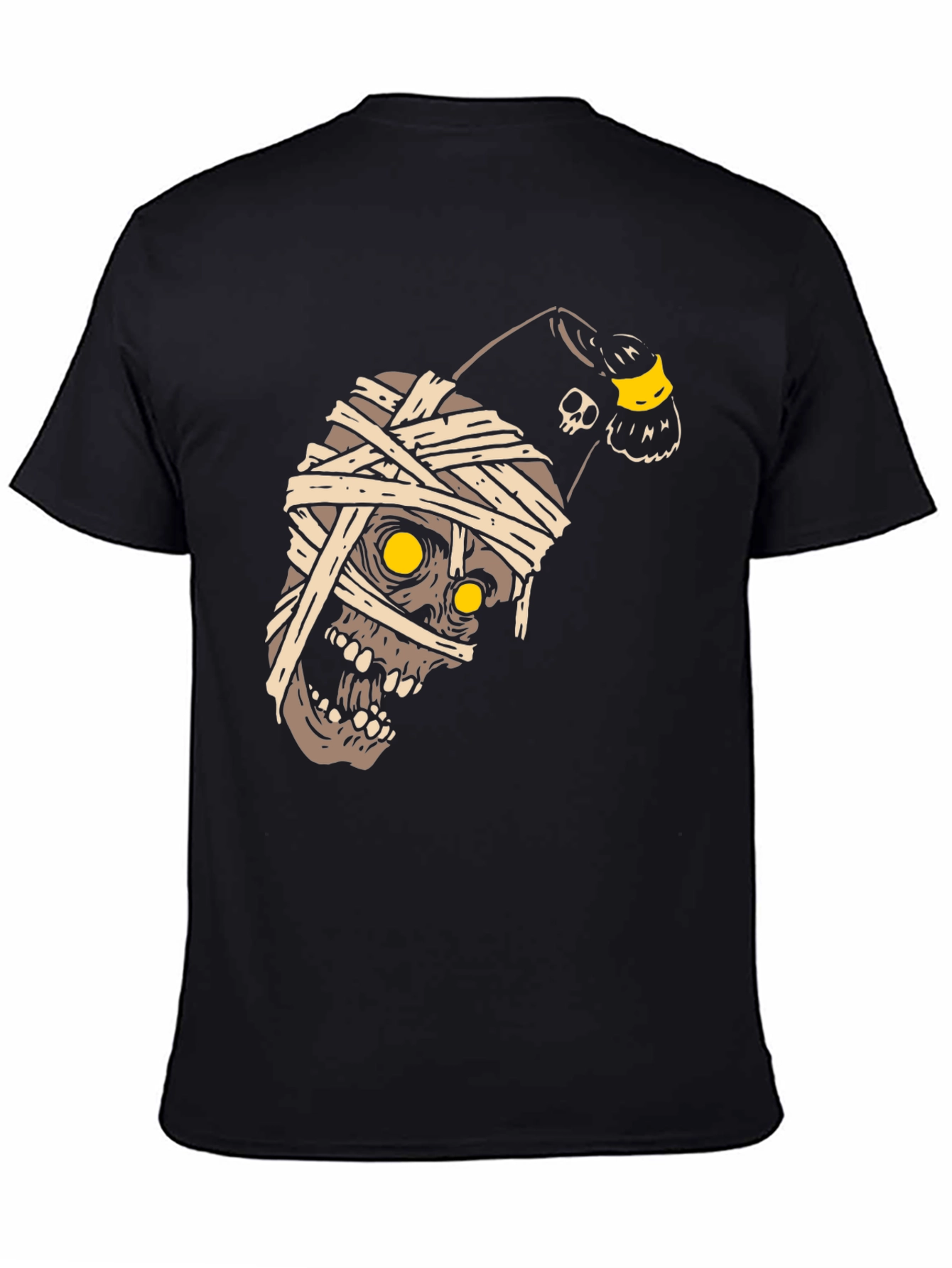 Mummy Skull T-Shirt - Halloween Graphic Tee