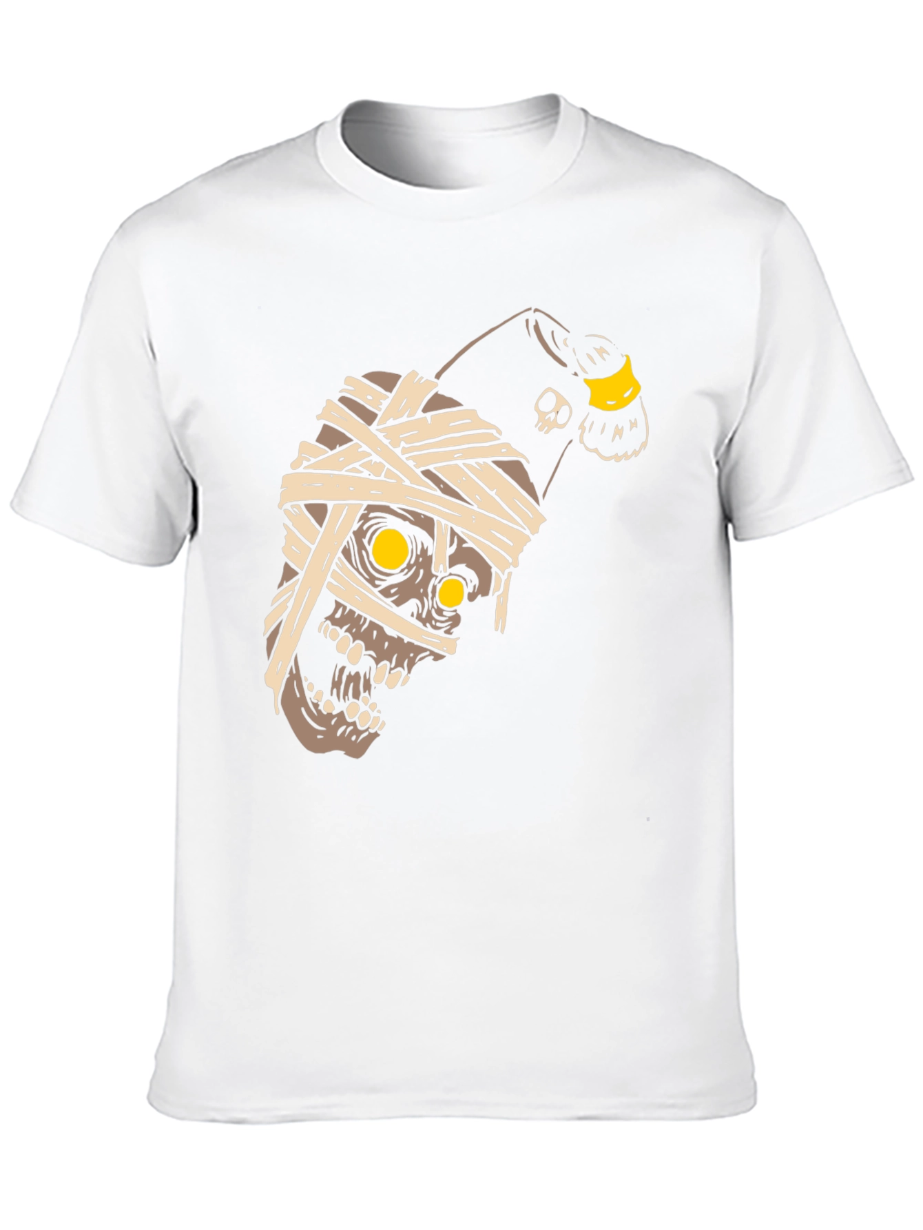 Mummy Skull T-Shirt - Halloween Graphic Tee