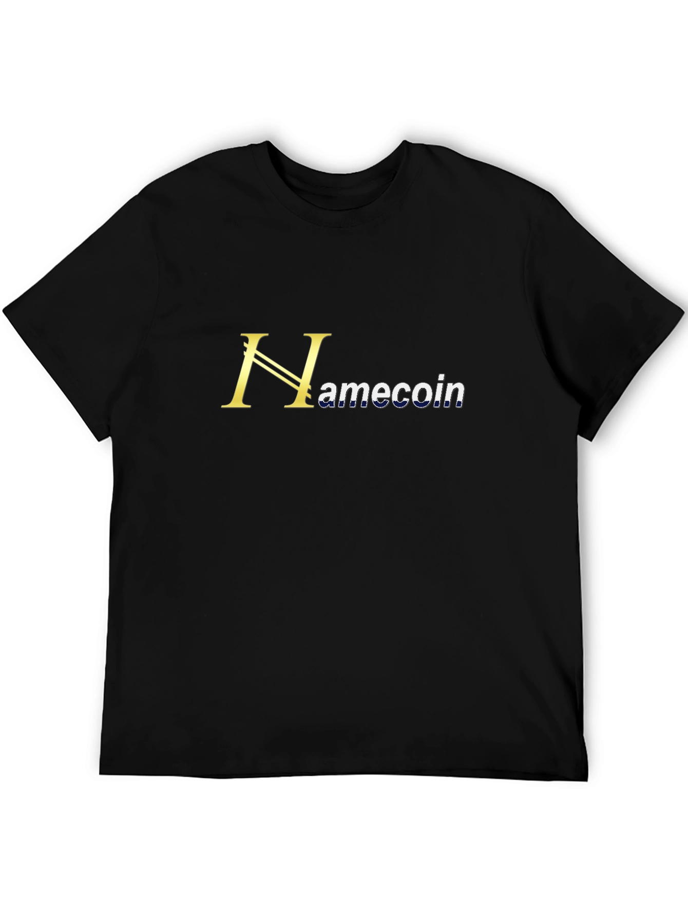 Hamecoin Graphic Tee - Black Short Sleeve T-Shirt