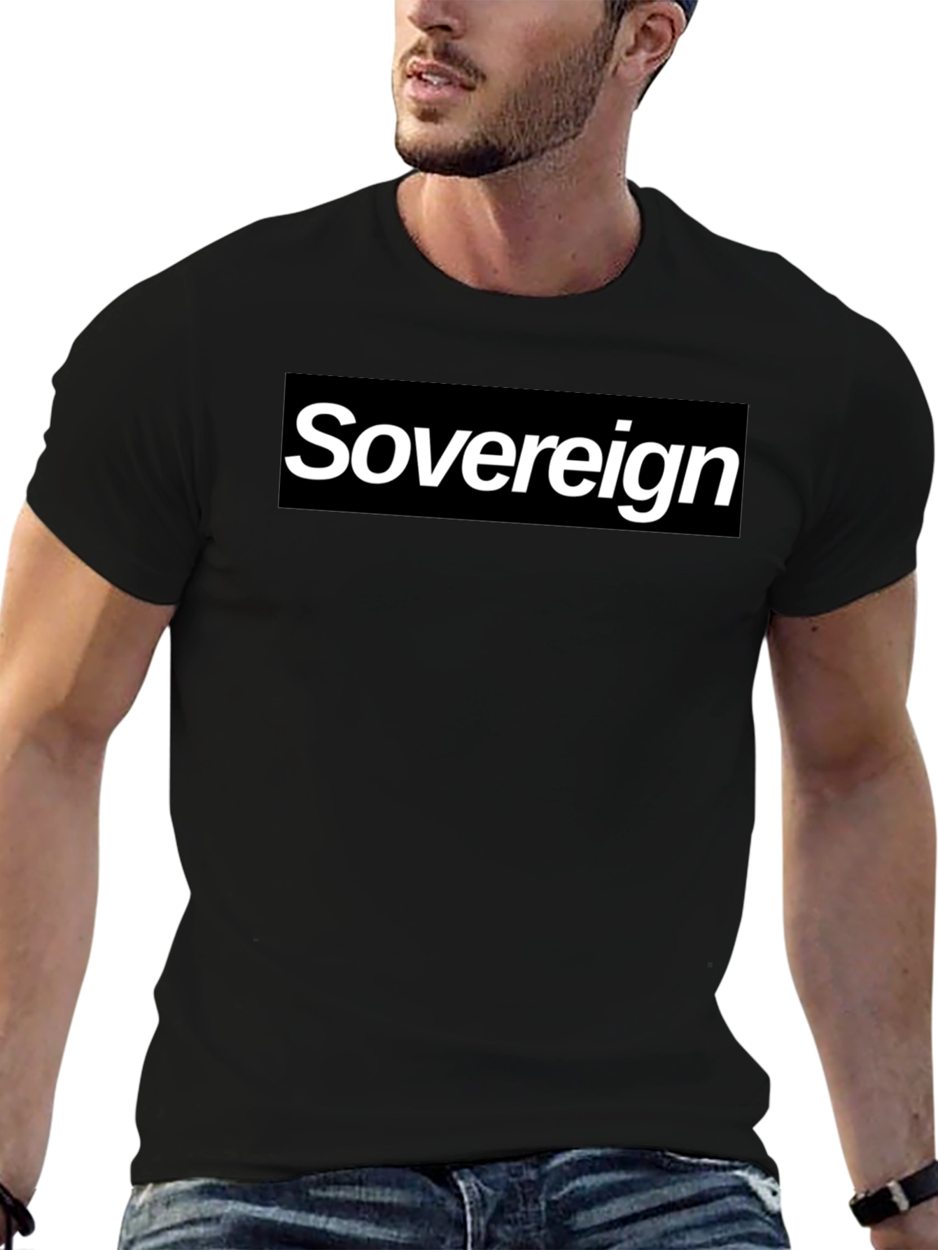 Sovereign Graphic Tee - Black Cotton Blend
