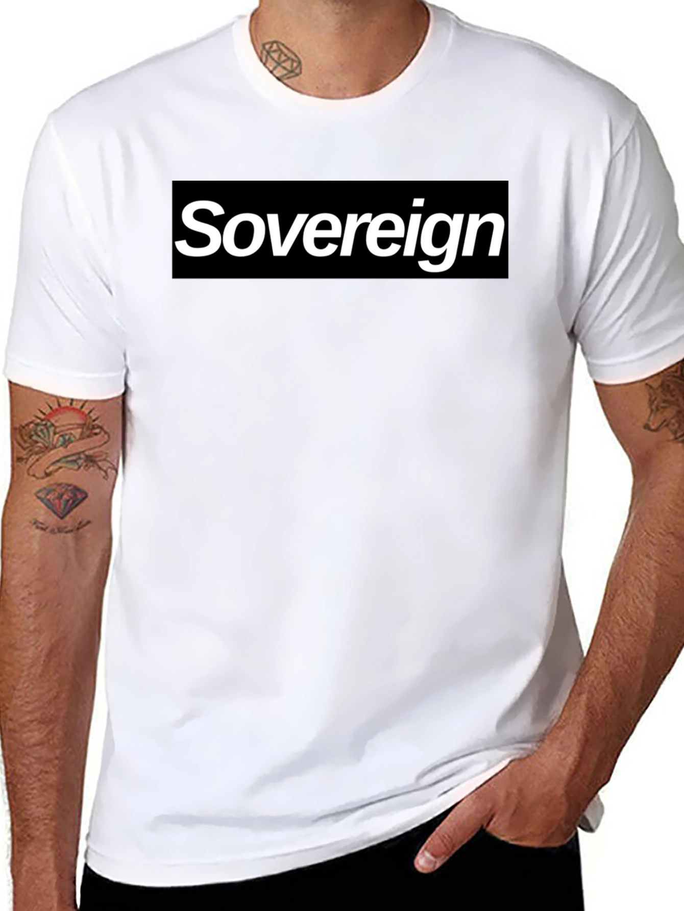 Sovereign Graphic Tee - Black Cotton Blend