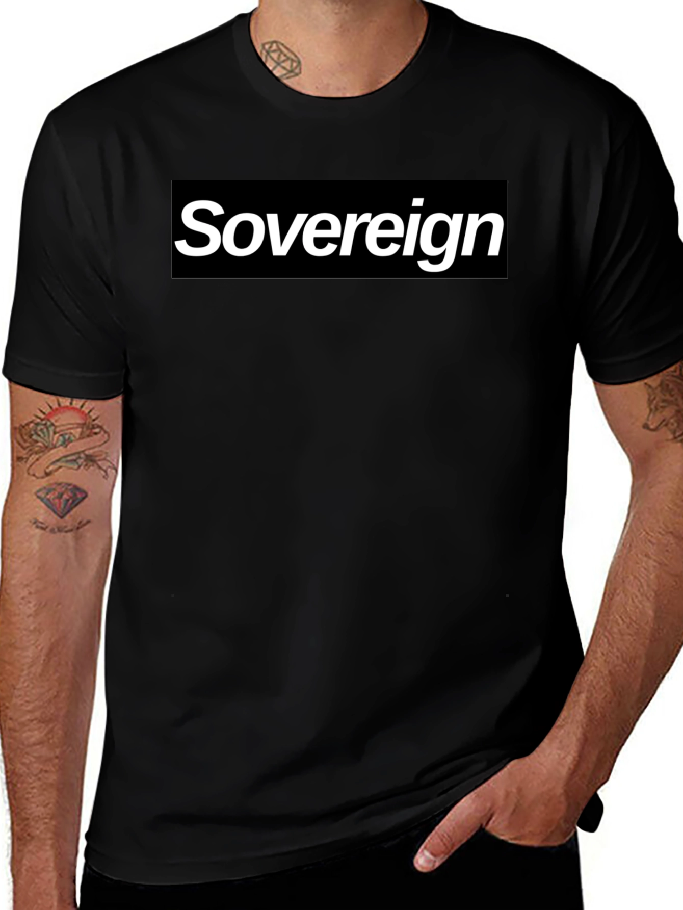 Sovereign Graphic Tee - Black Cotton Blend