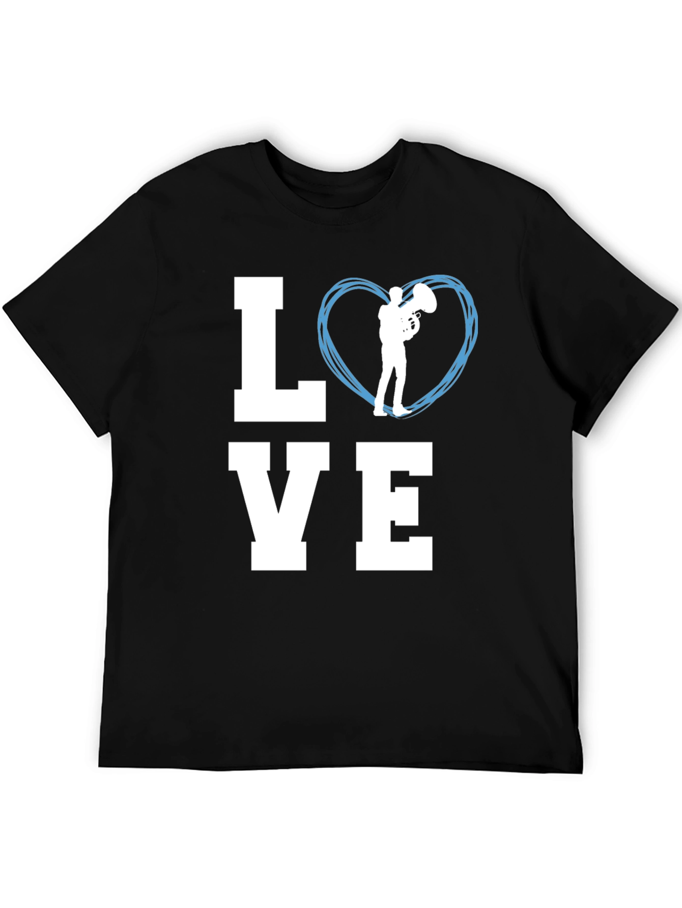 Love Tuba Music Graphic T-Shirt