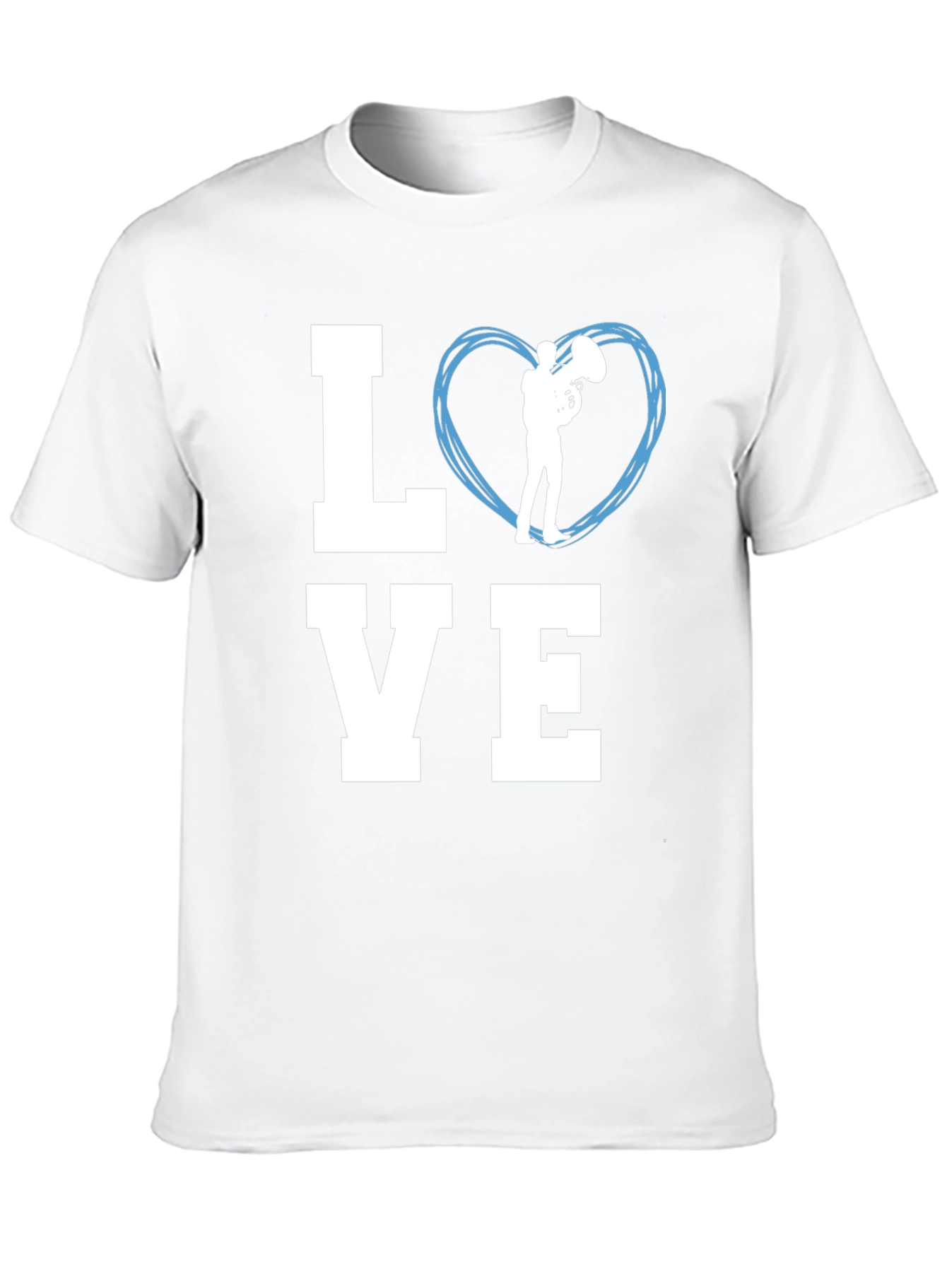 Love Tuba Music Graphic T-Shirt
