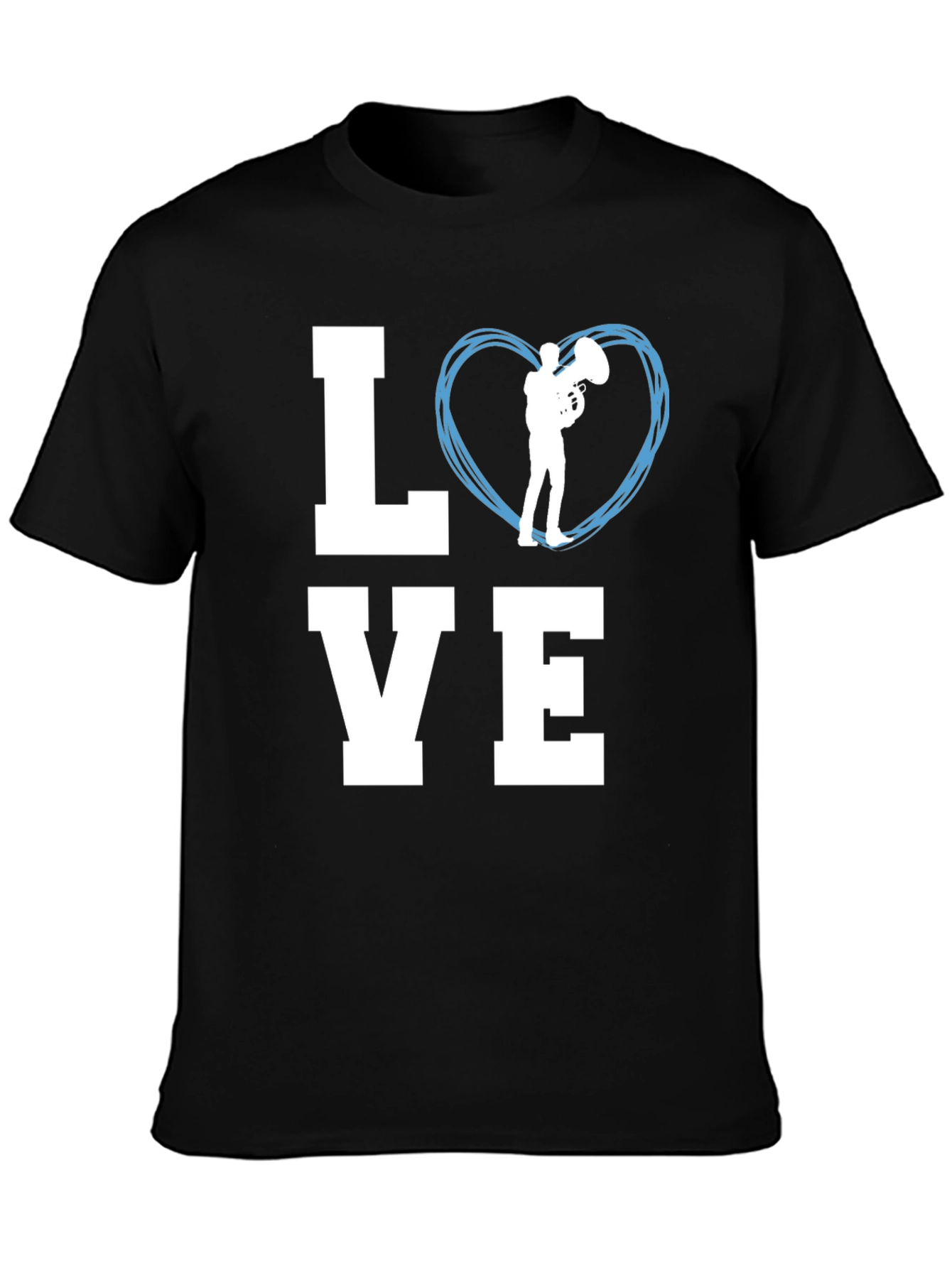 Love Tuba Music Graphic T-Shirt