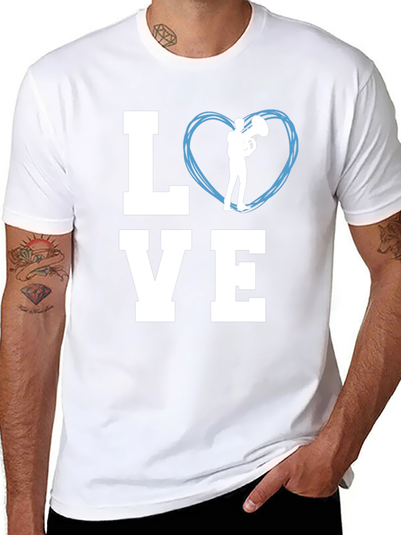 Love Tuba Music Graphic T-Shirt