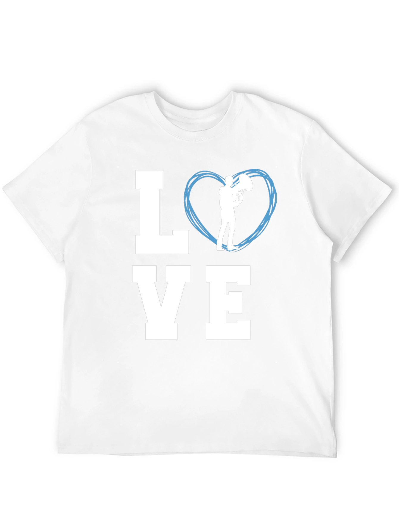 Love Tuba Music Graphic T-Shirt