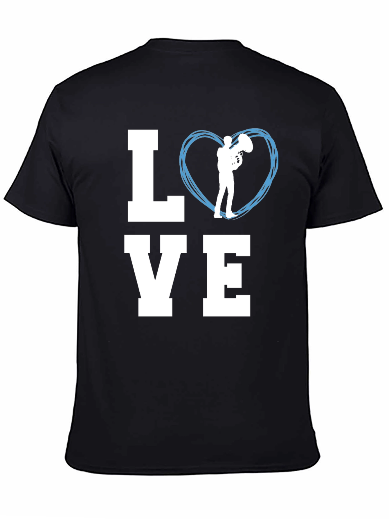 Love Tuba Music Graphic T-Shirt