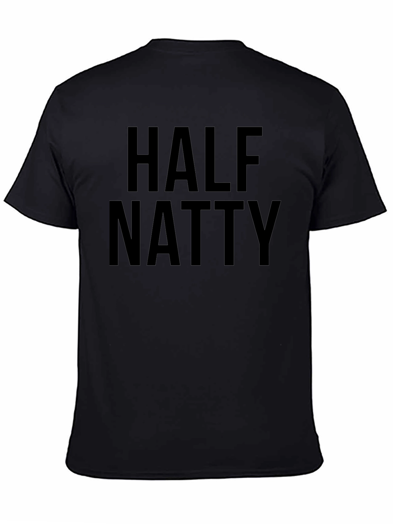 Half Natty T-Shirt - Black Gym Tee