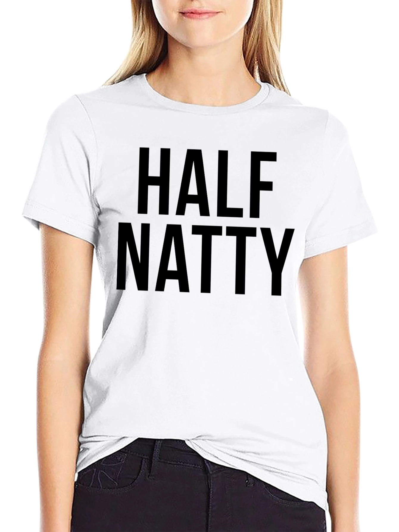 Half Natty T-Shirt - Black Gym Tee