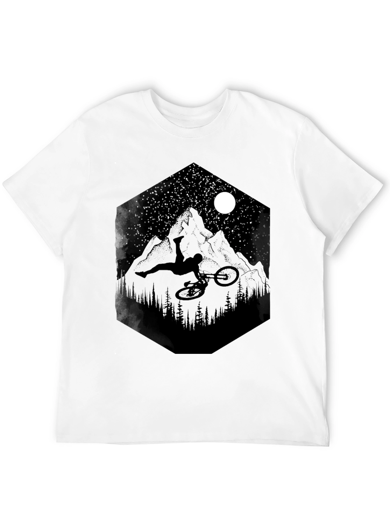 Mountain Biker Graphic Tee - Black