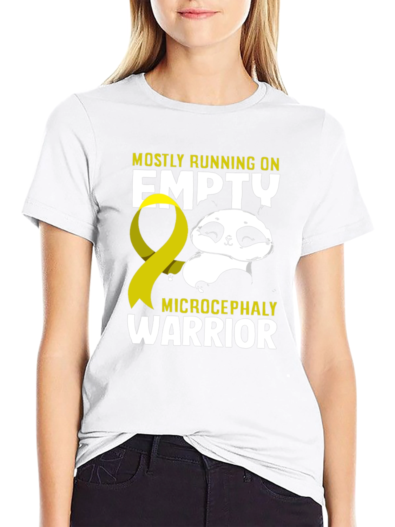 Microcephaly Warrior Panda T-Shirt