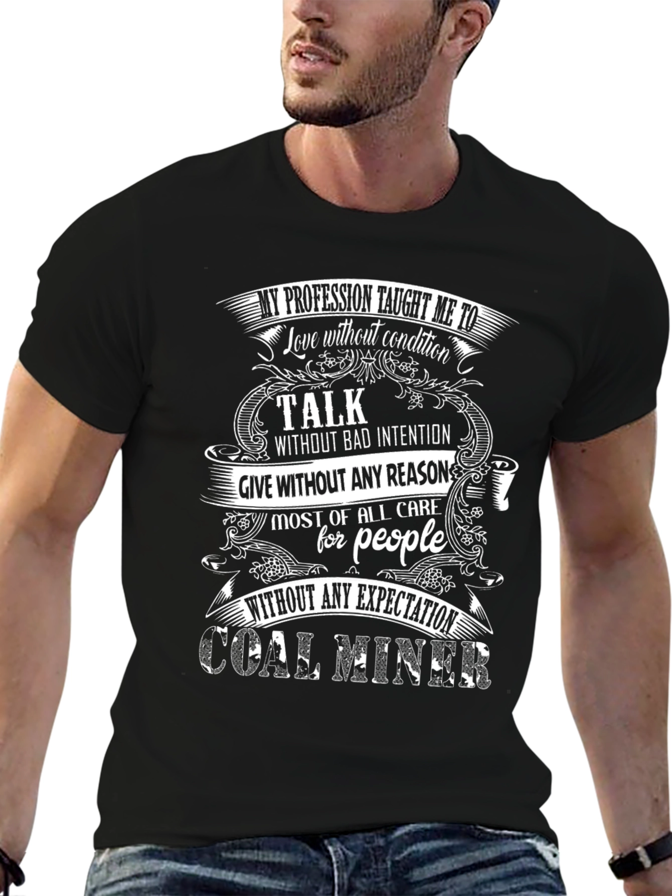Coal Miner Profession T-Shirt - Love and Care