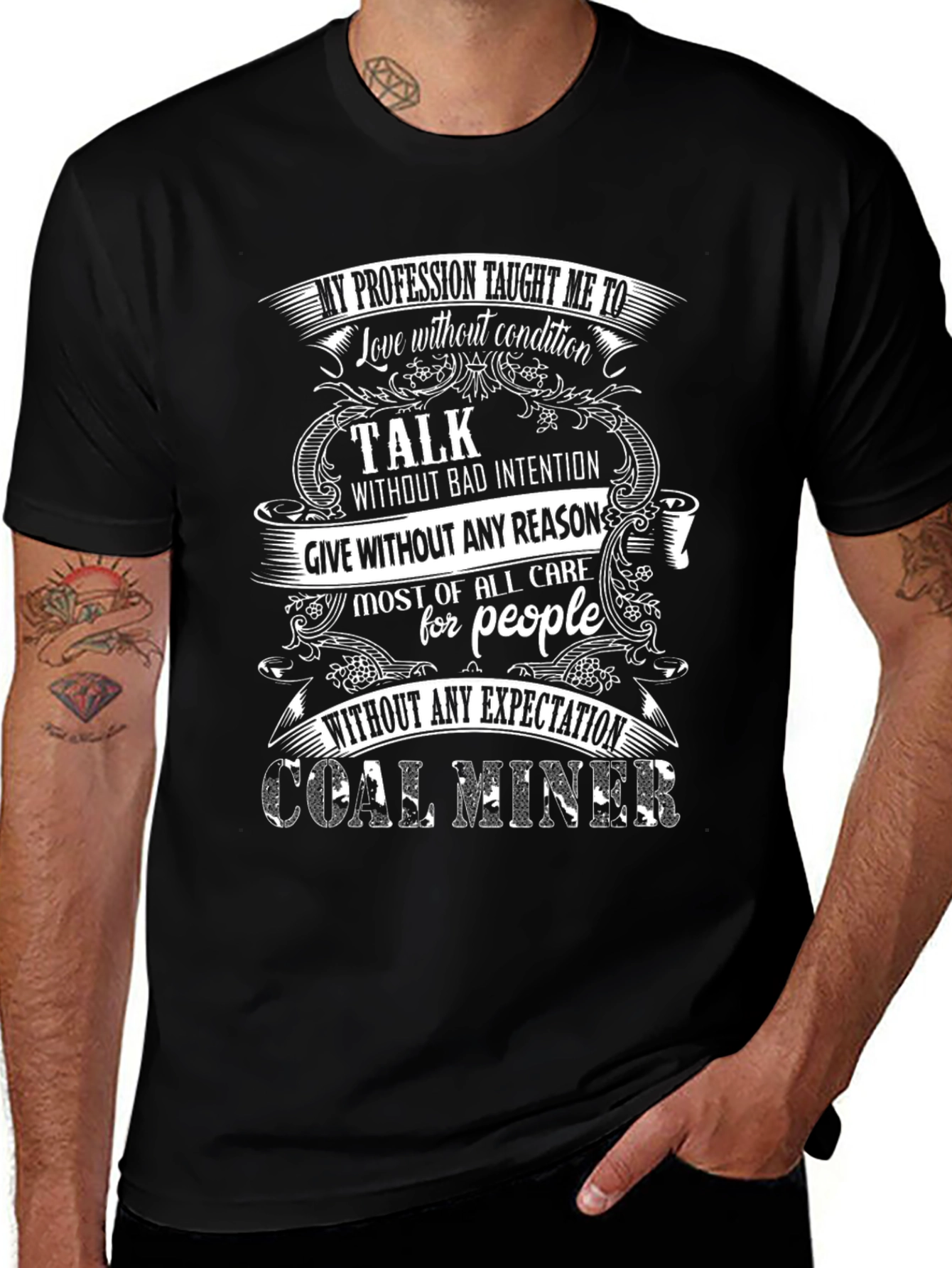 Coal Miner Profession T-Shirt - Love and Care
