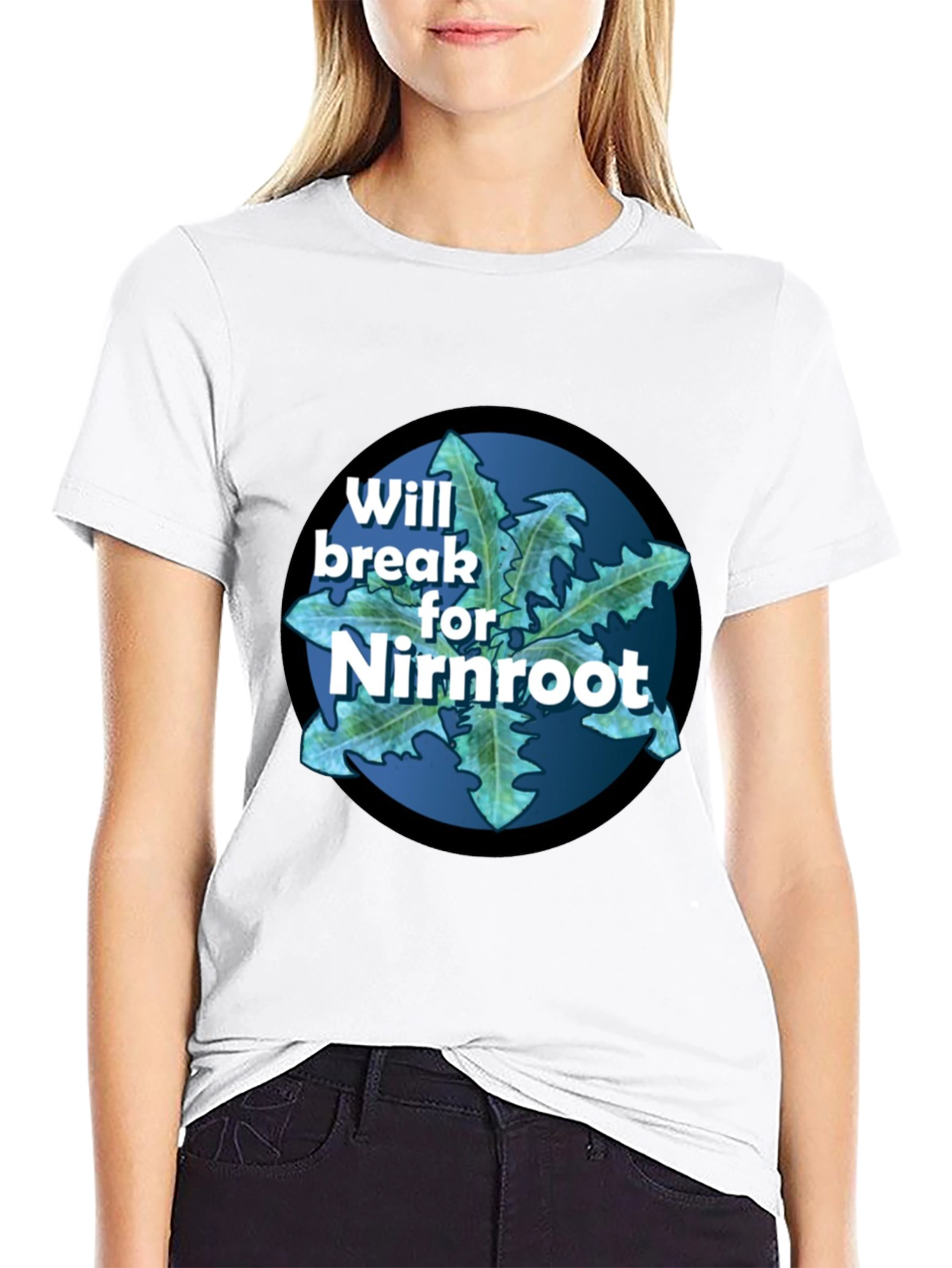 Will Break For Nirnroot Black T-Shirt