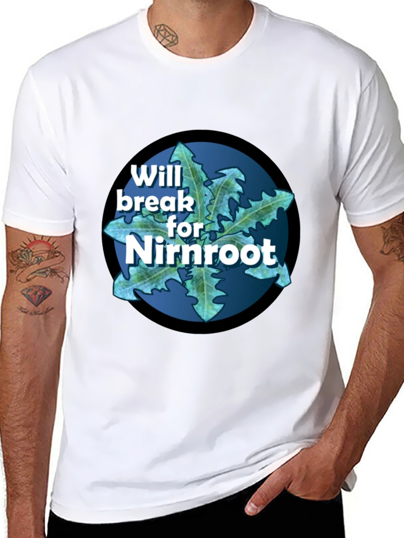 Will Break For Nirnroot Black T-Shirt