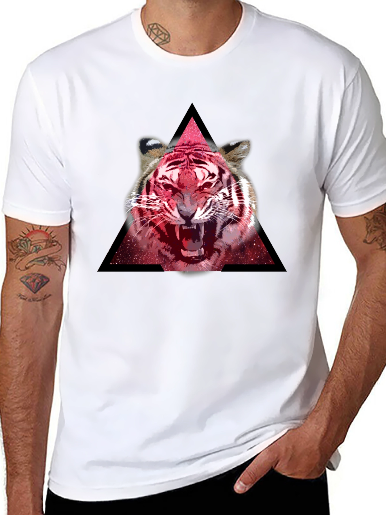 Tiger Graphic T-Shirt - Bold Animal Print Tee