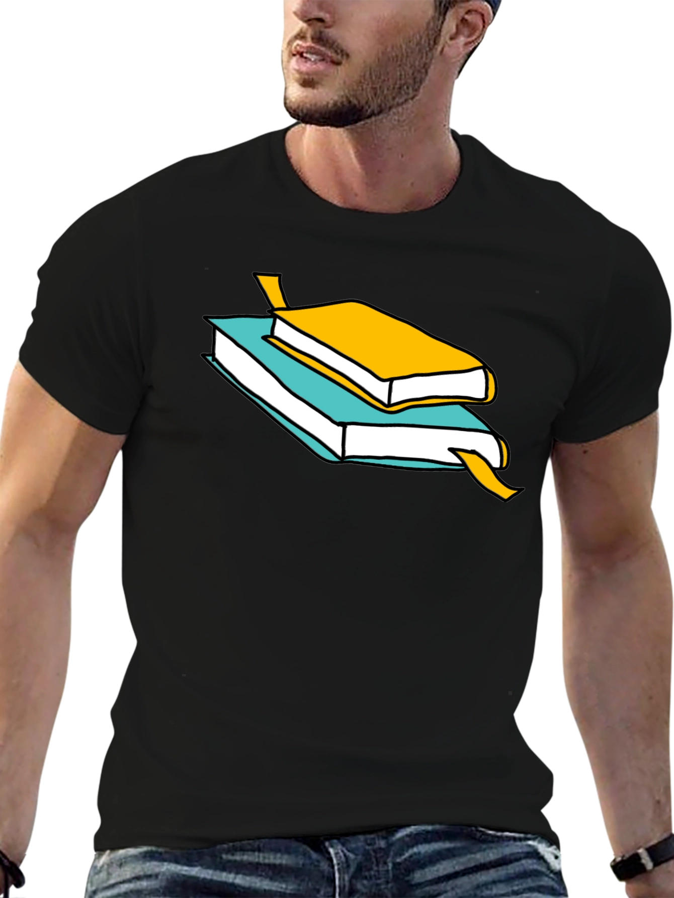 Stacked Book T-Shirt - Readers Tee