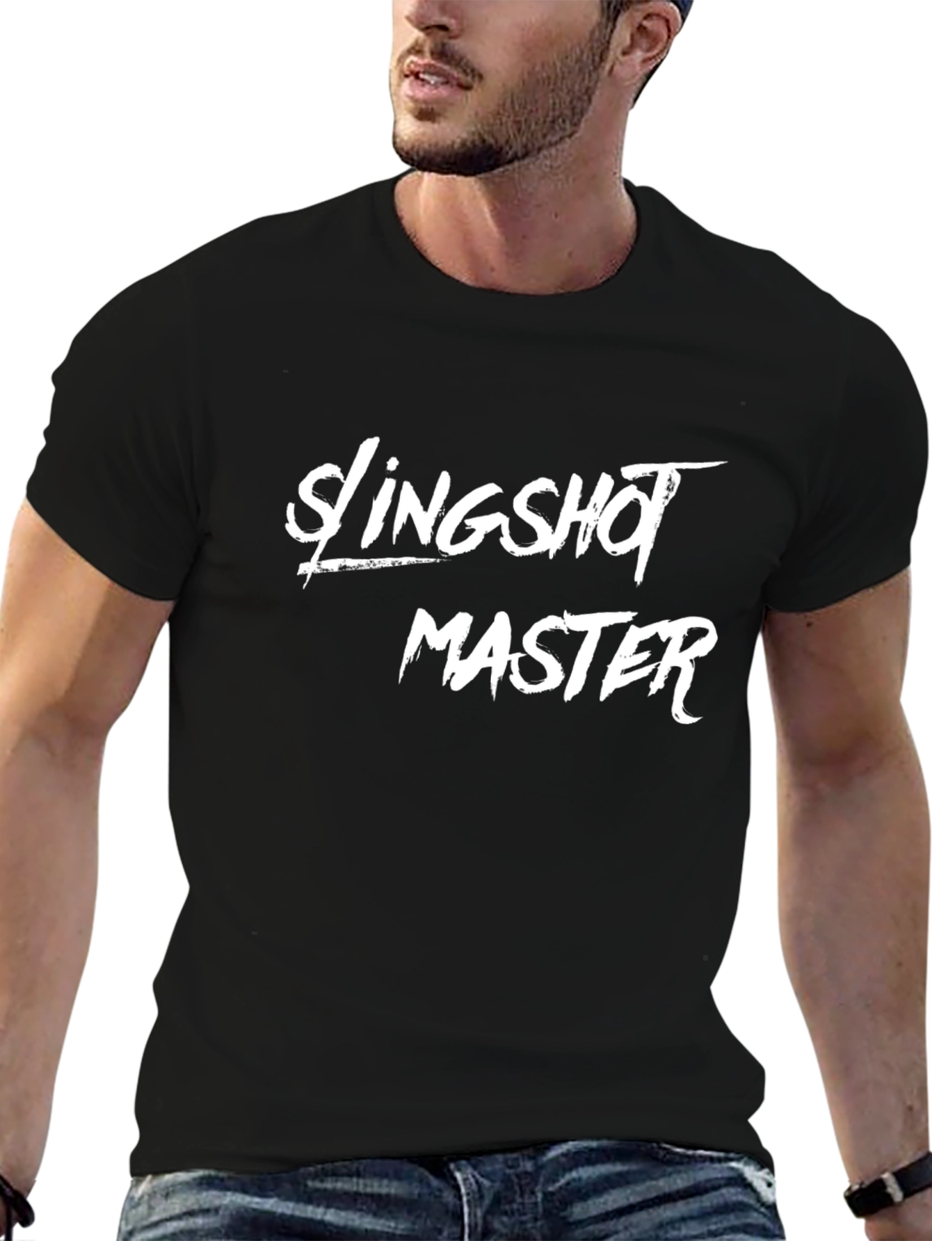 Slingshot Master Black T-Shirt - Sporty Tee