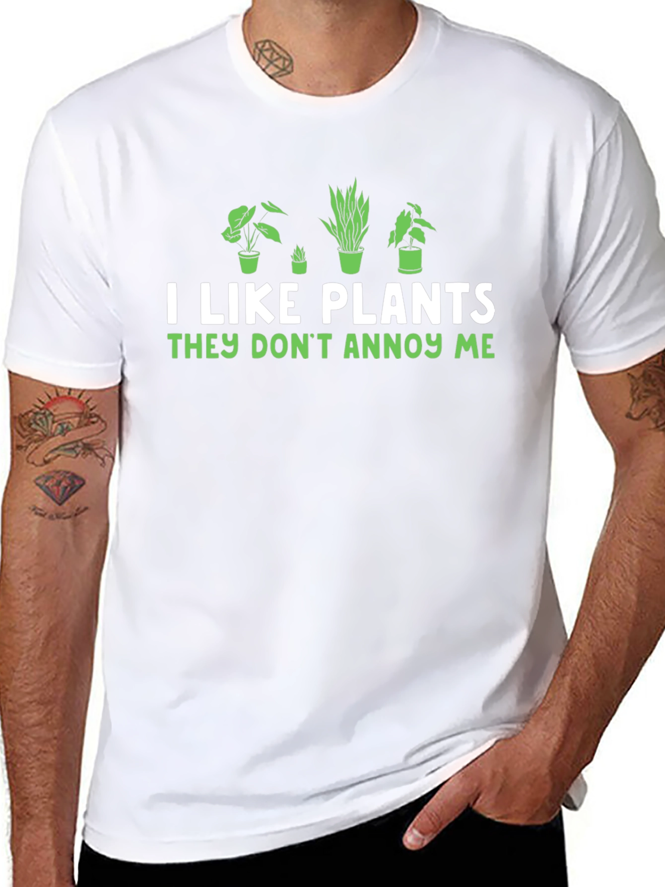 I Like Plants Funny Graphic T-Shirt