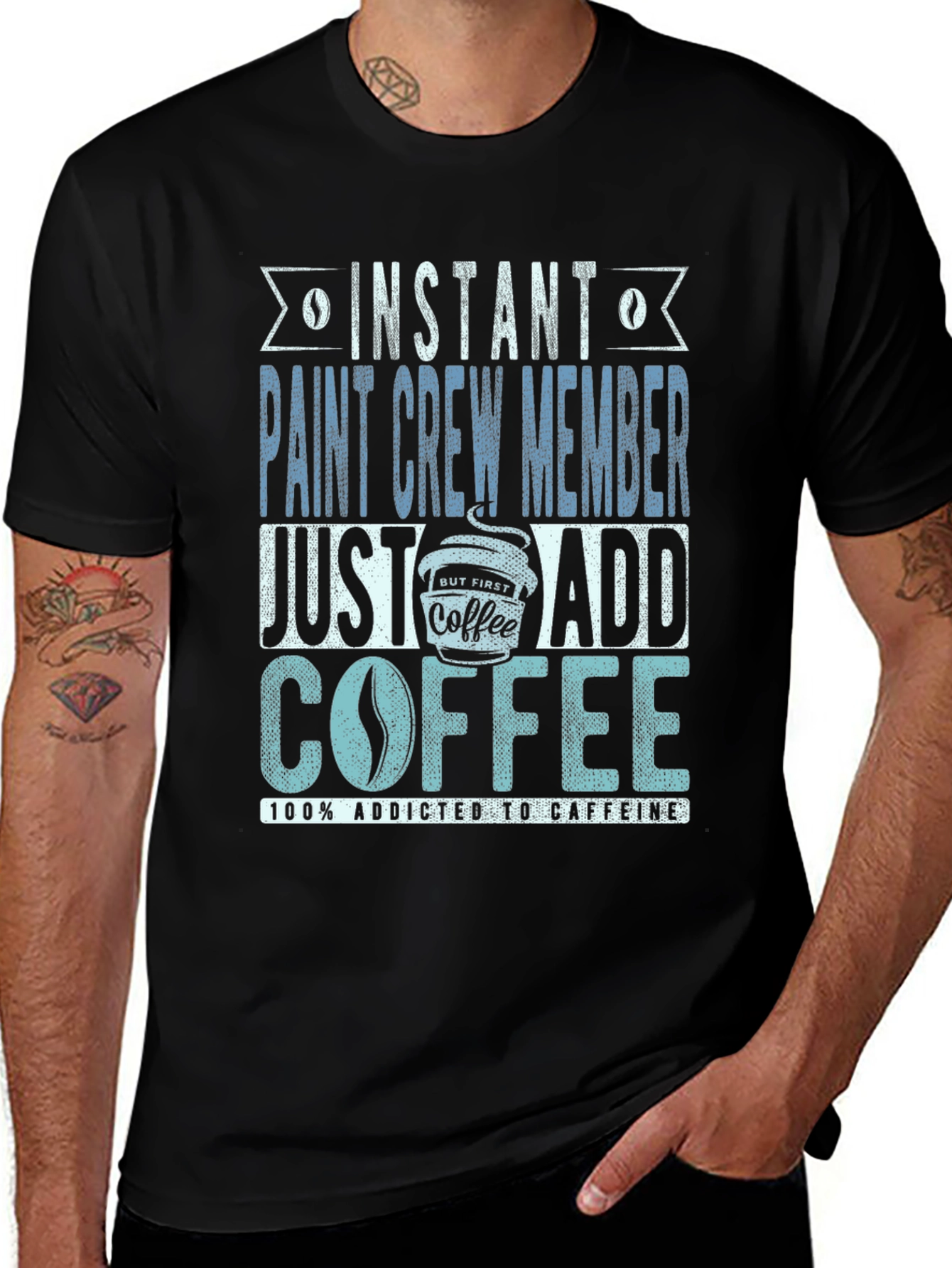 Instant Paint Crew Member Coffee T-Shirt