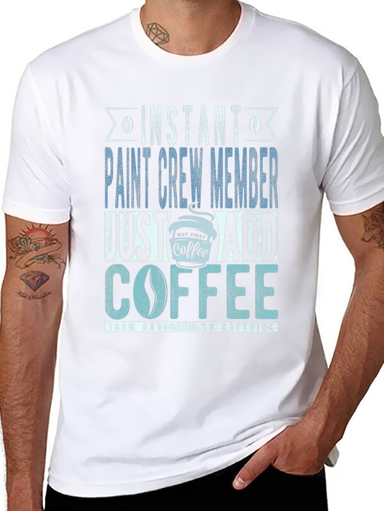Instant Paint Crew Member Coffee T-Shirt