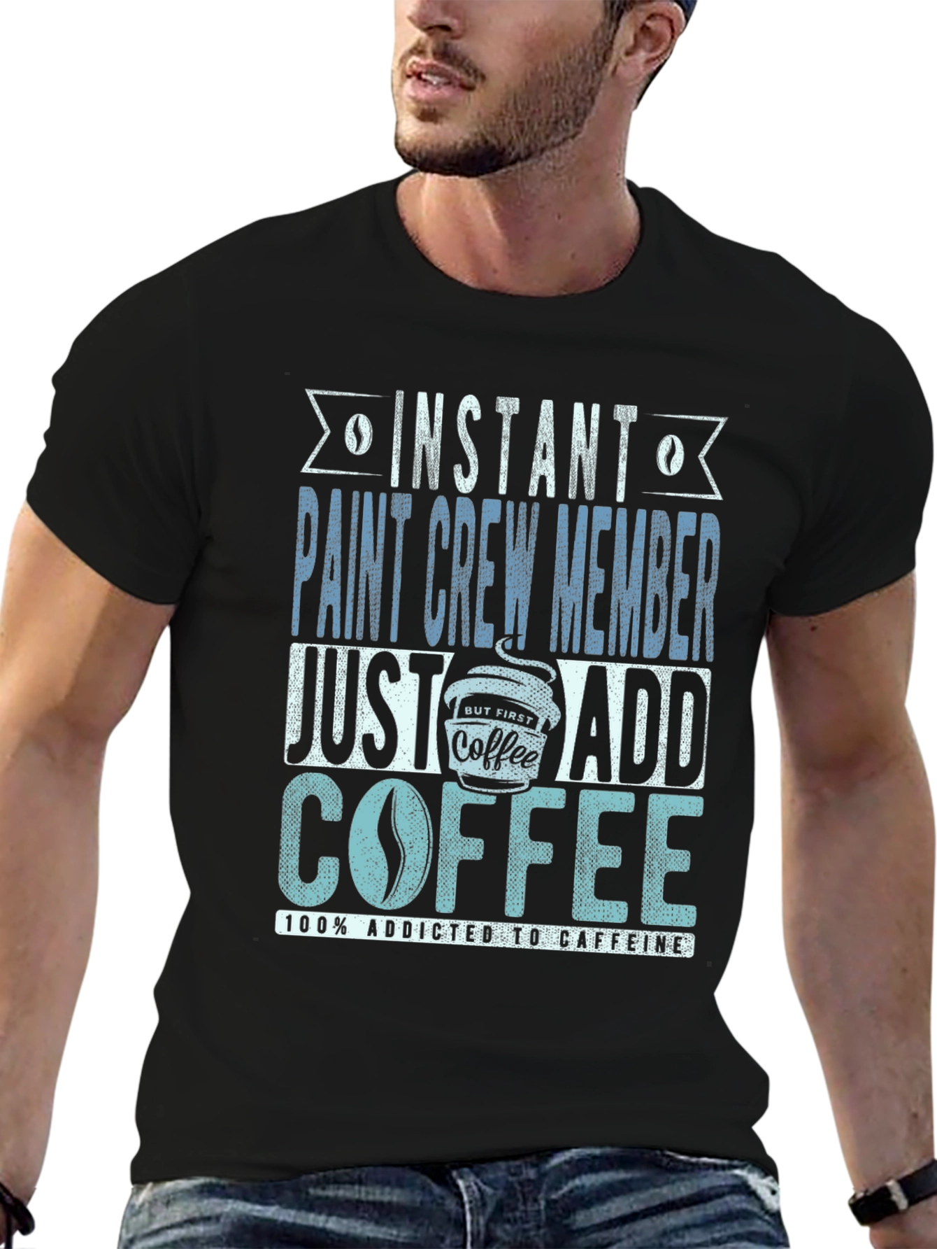 Instant Paint Crew Member Coffee T-Shirt