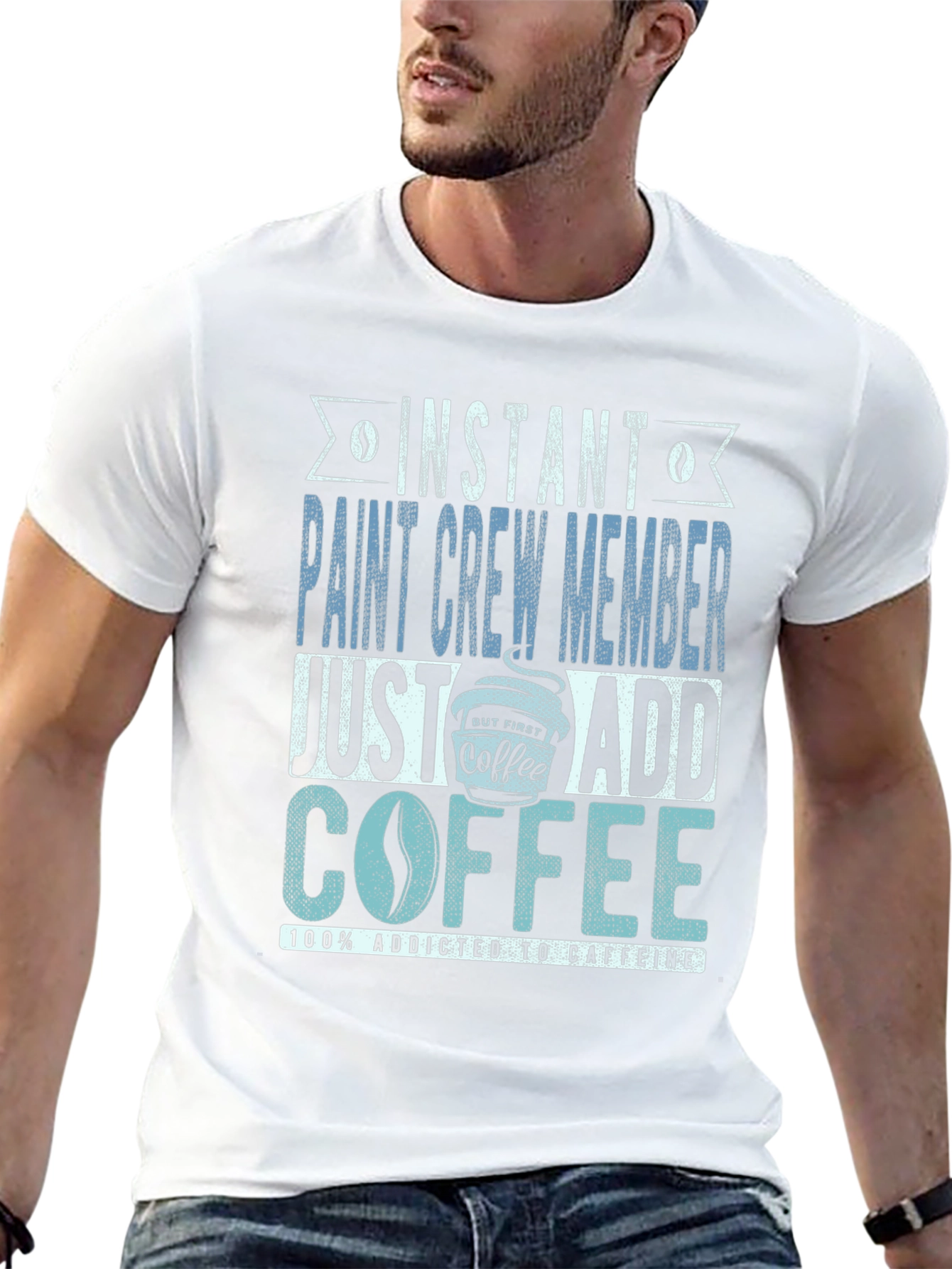 Instant Paint Crew Member Coffee T-Shirt