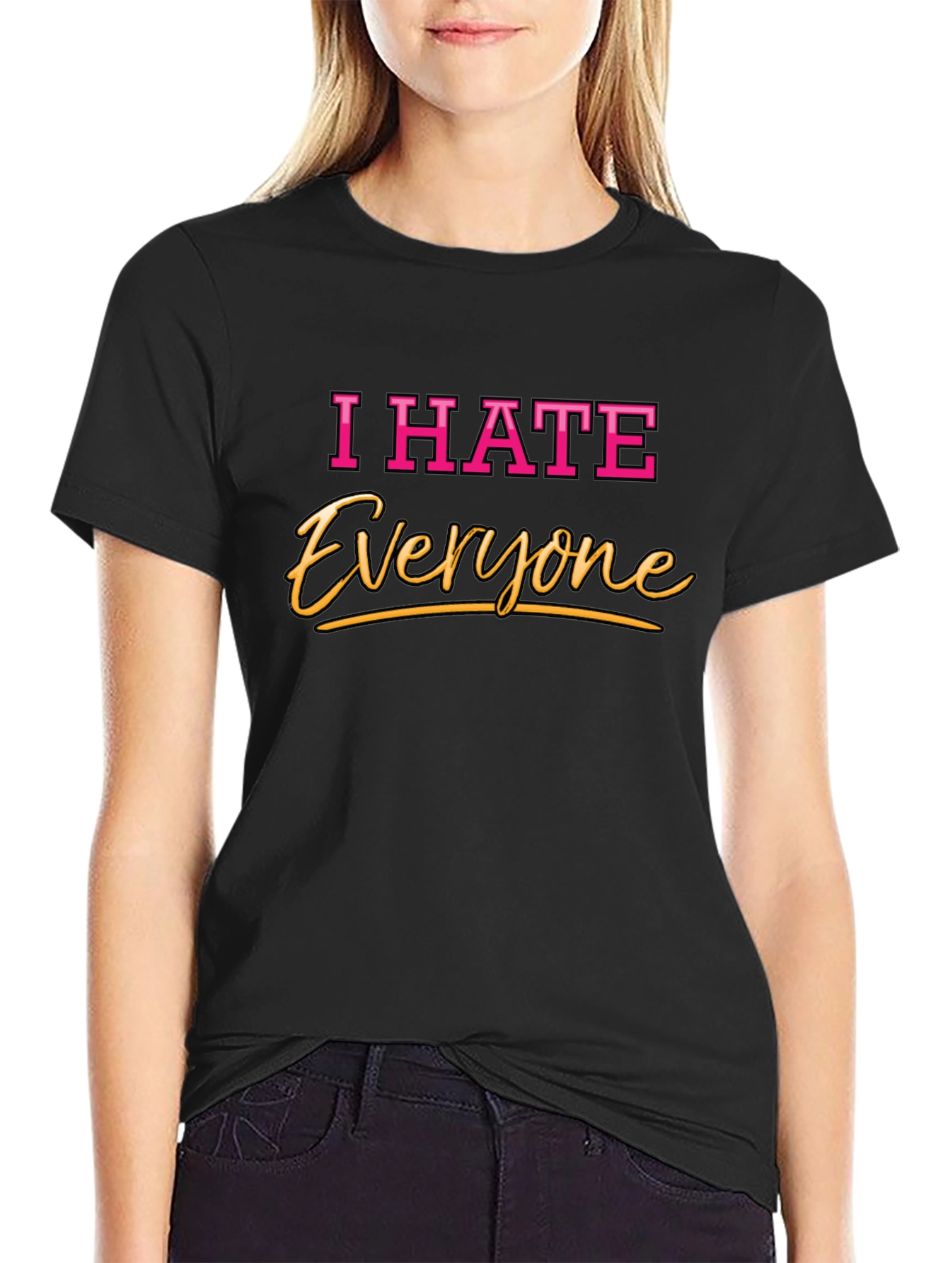 I Hate Everyone Graphic Tee - Soft Cotton