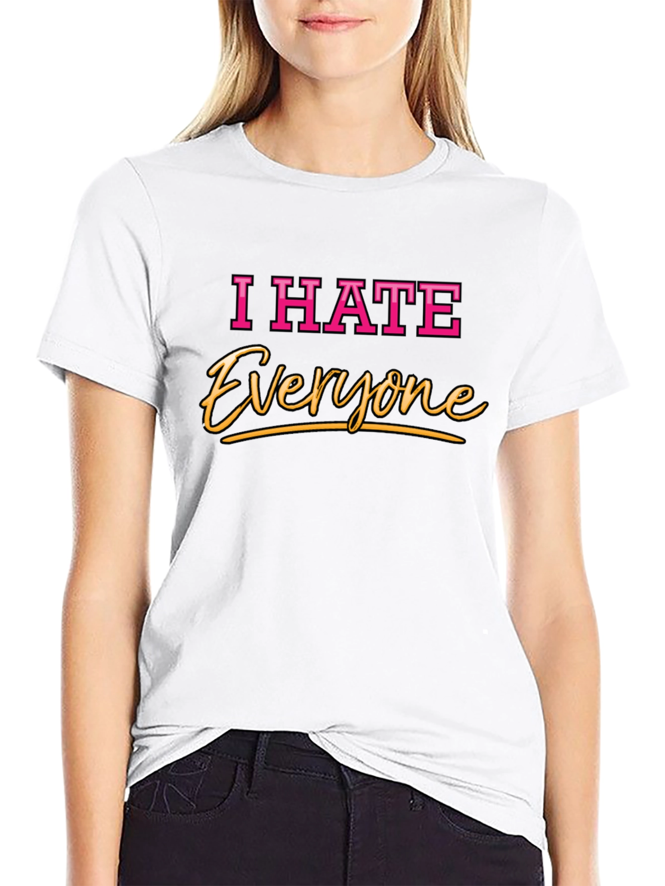 I Hate Everyone Graphic Tee - Soft Cotton